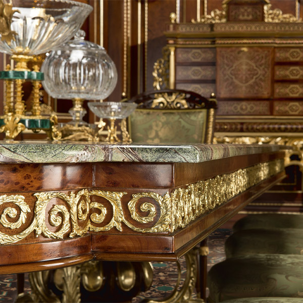Louis XV Marble Dining Table: A Blend of Tradition and Luxury