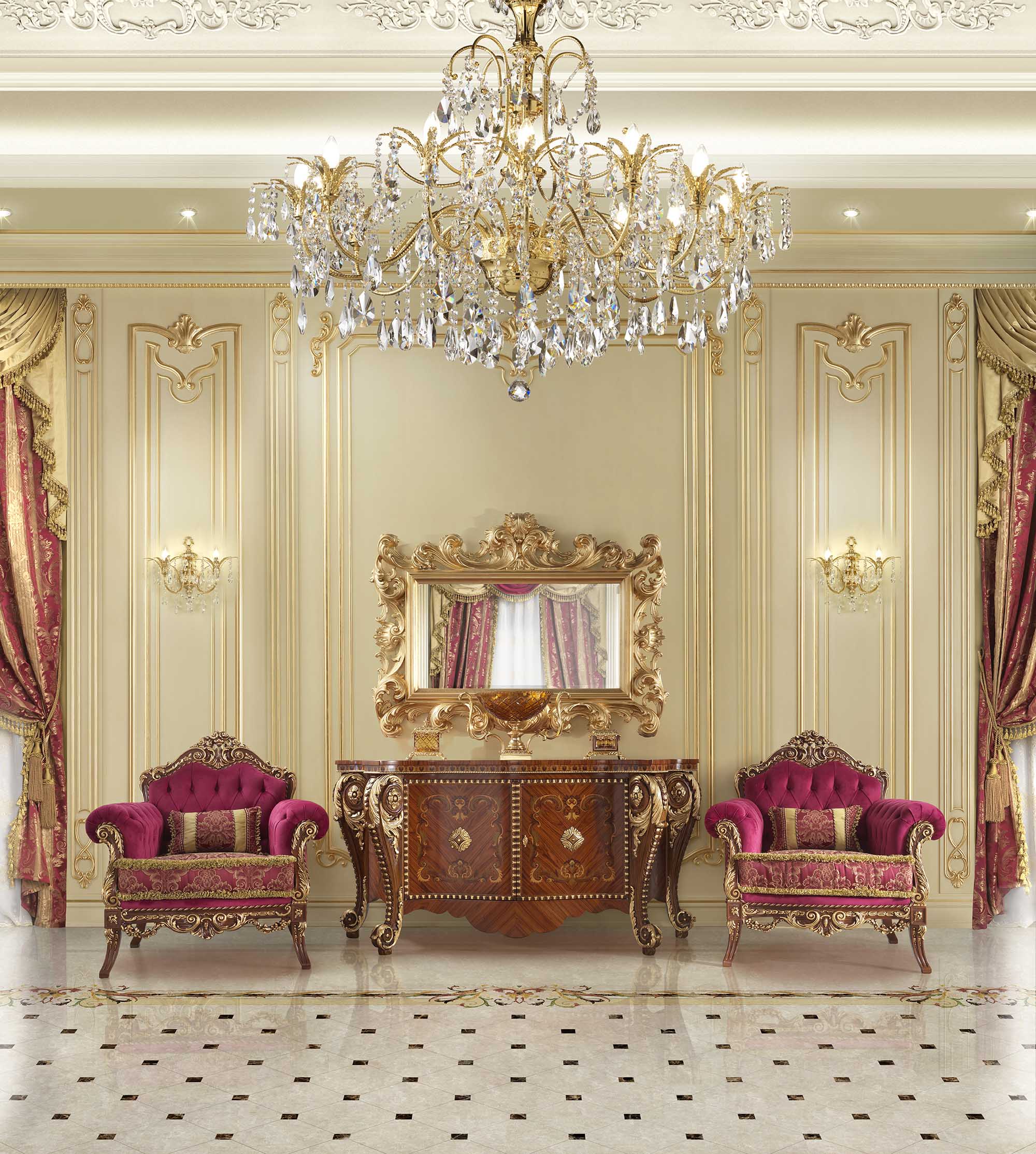 Modenese Classic Chandeliers and Lamps for Luxurious Spaces