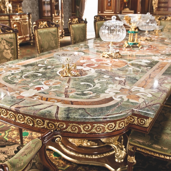 Louis XV Marble Dining Table: A Blend of Tradition and Luxury