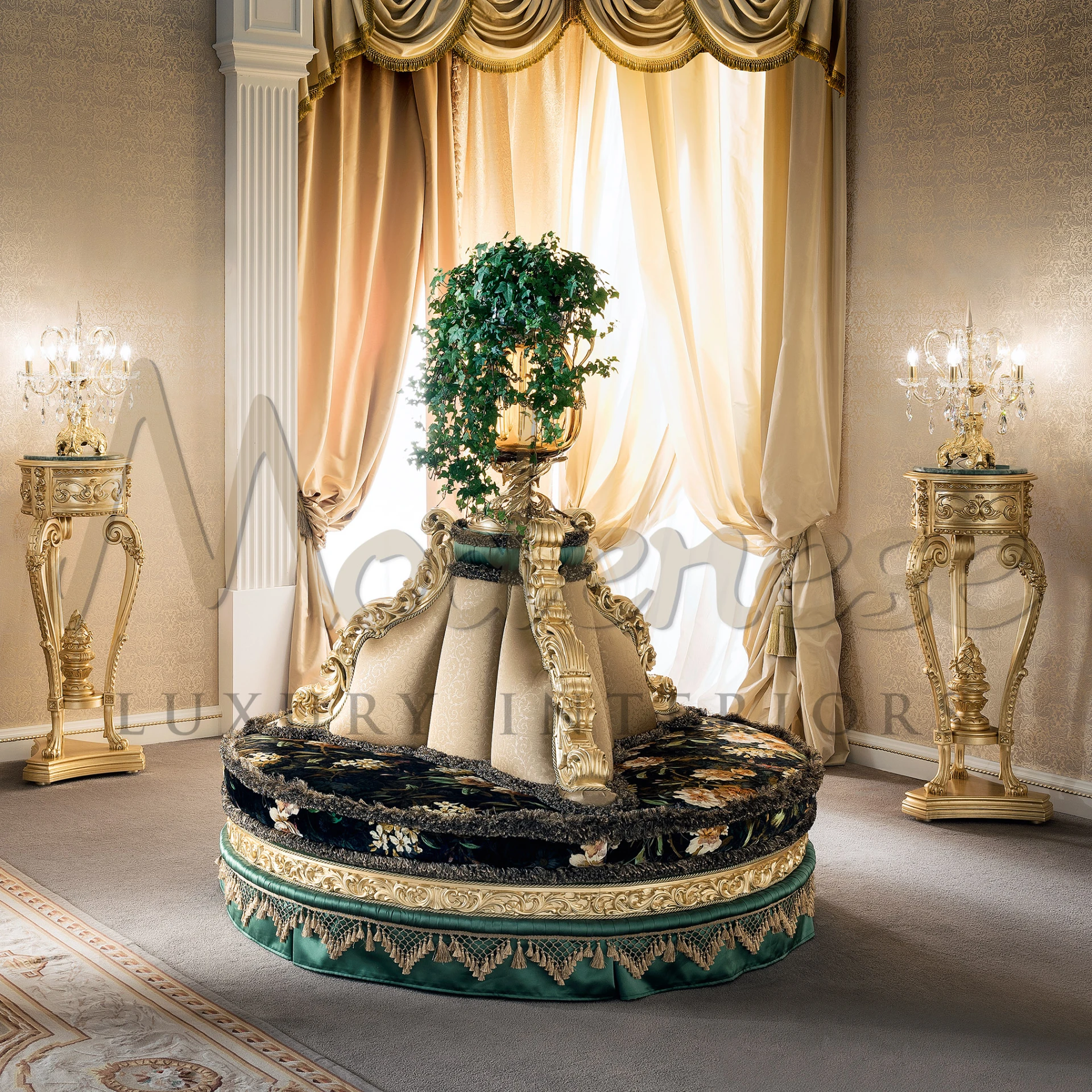 Unique Design Home Interior Art Deco Pedestal for Italian Villa Projects
