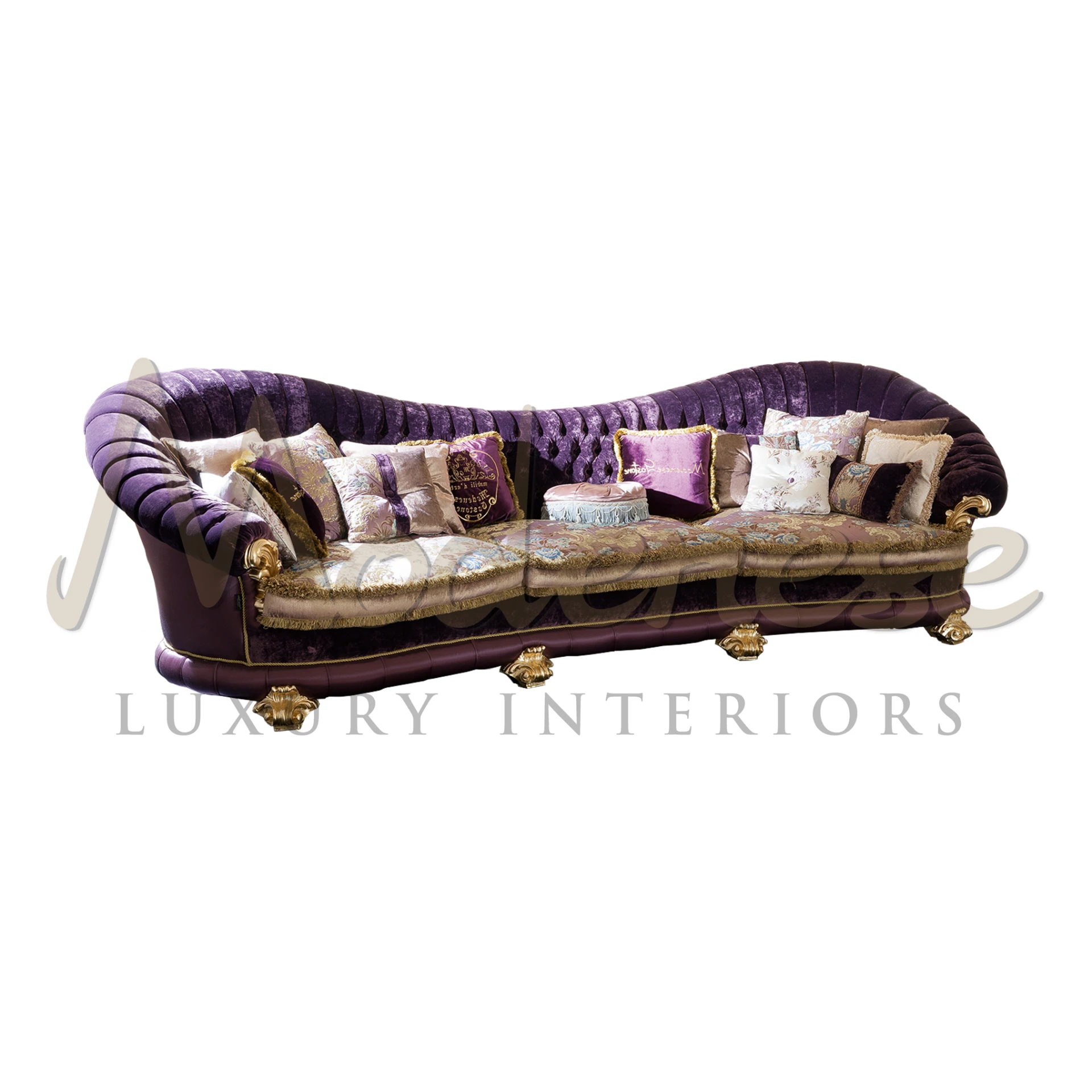 Stylish Curved Sofa: Sleek Design for Modern Living Spaces