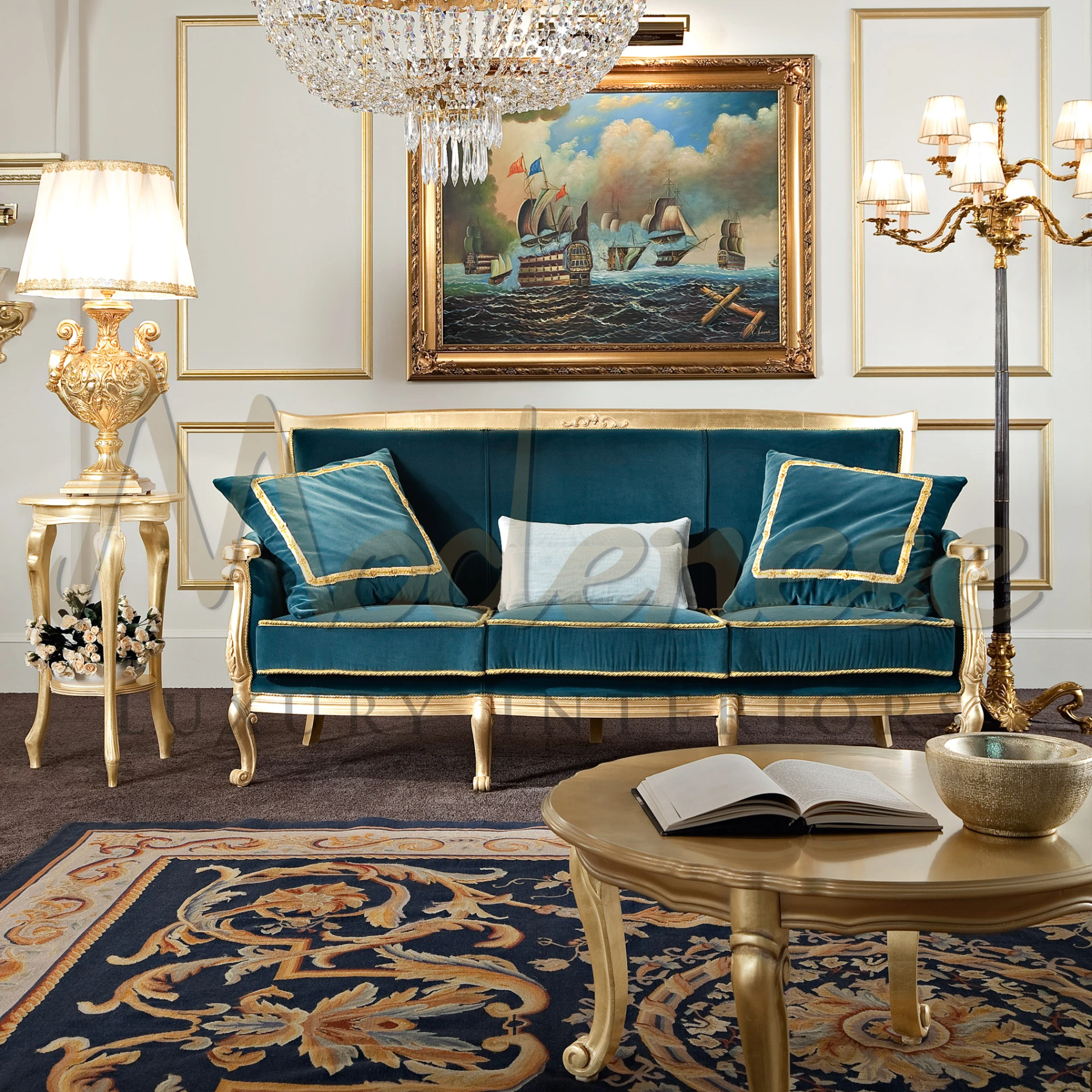 Soft Classic Velvety Upholstered  cushion
