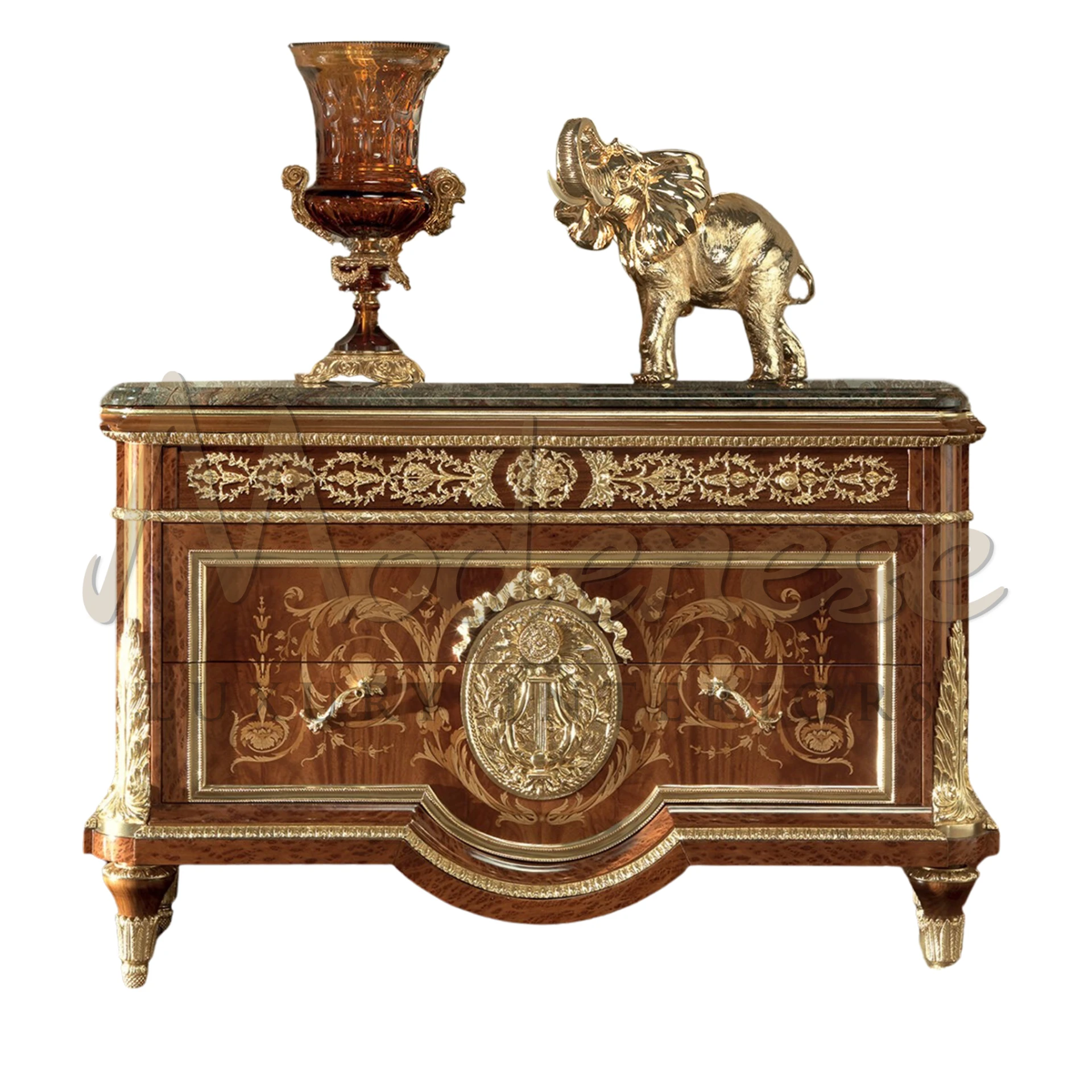 Luxurious dark solid wood sideboard perfect for stylish interiors.
