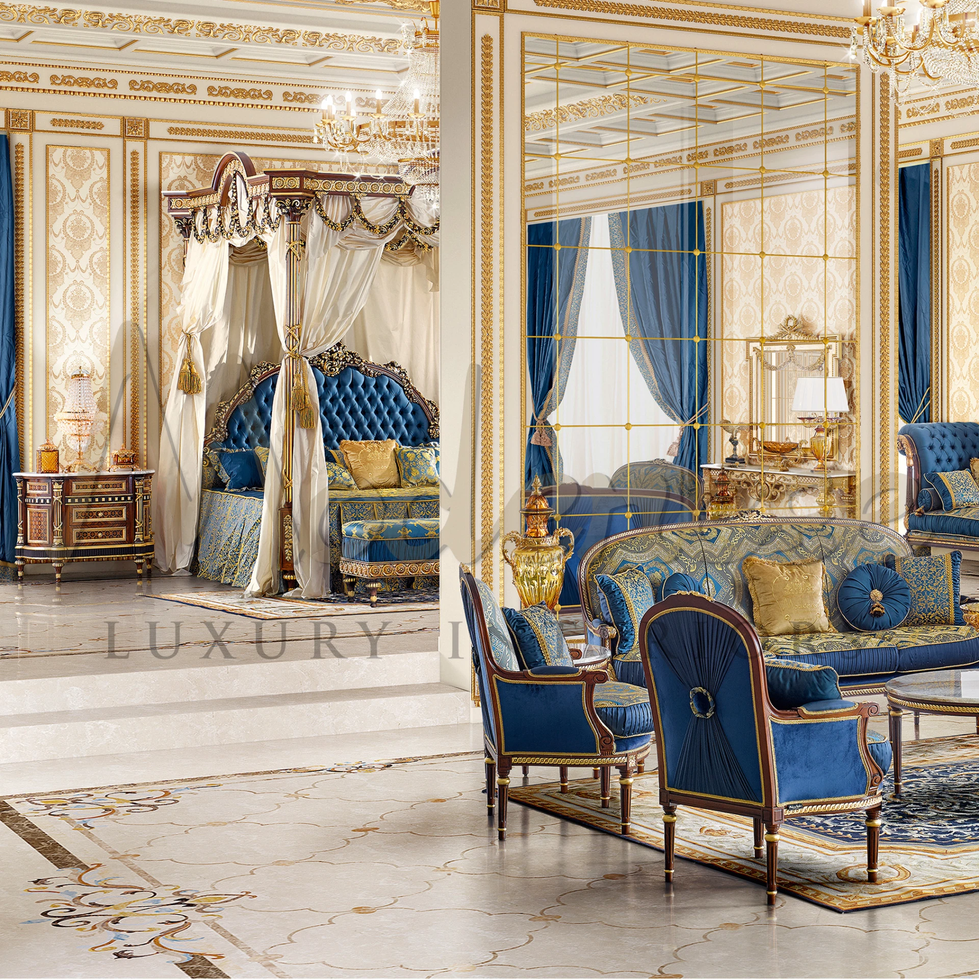 Experience the pinnacle of elegance with our Royal Canopy Bed. Its lavish design and meticulous craftsmanship make it a statement piece in any home.