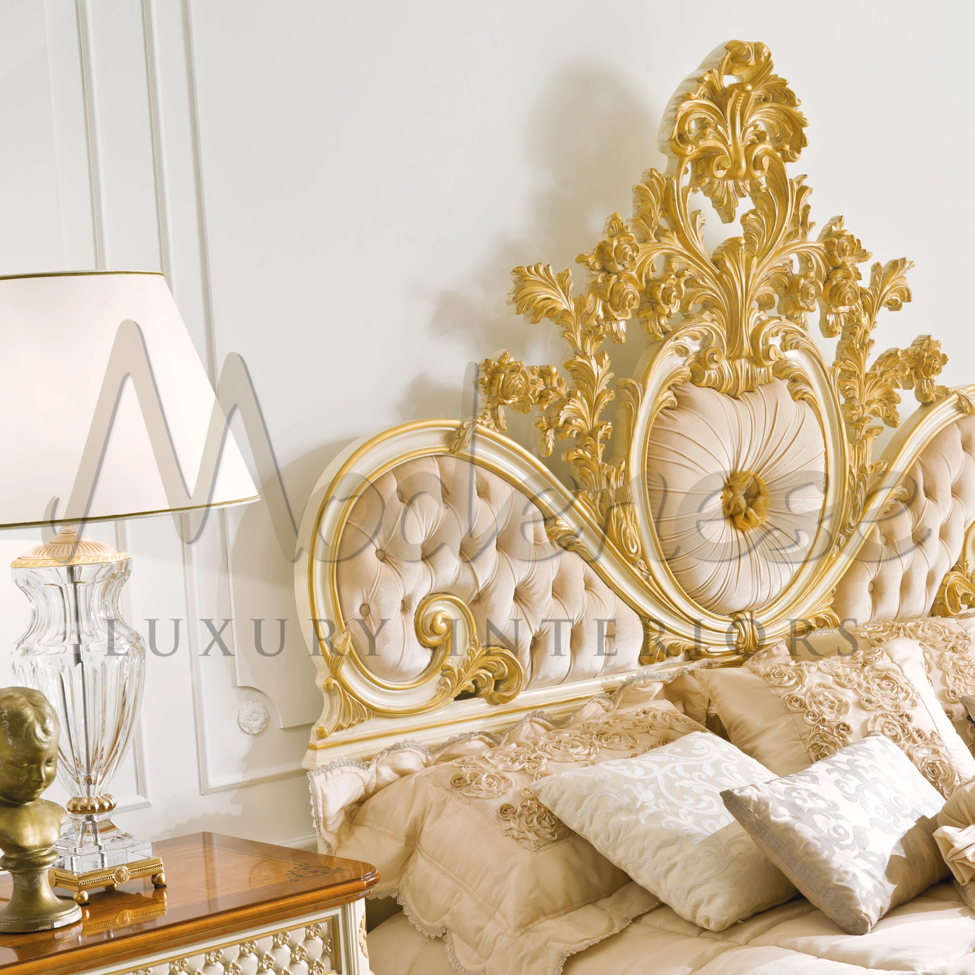 Step into a world of luxury with our Royal Style Double Bed. Crafted with precision and adorned with regal accents, it's the crowning glory of any bedroom.