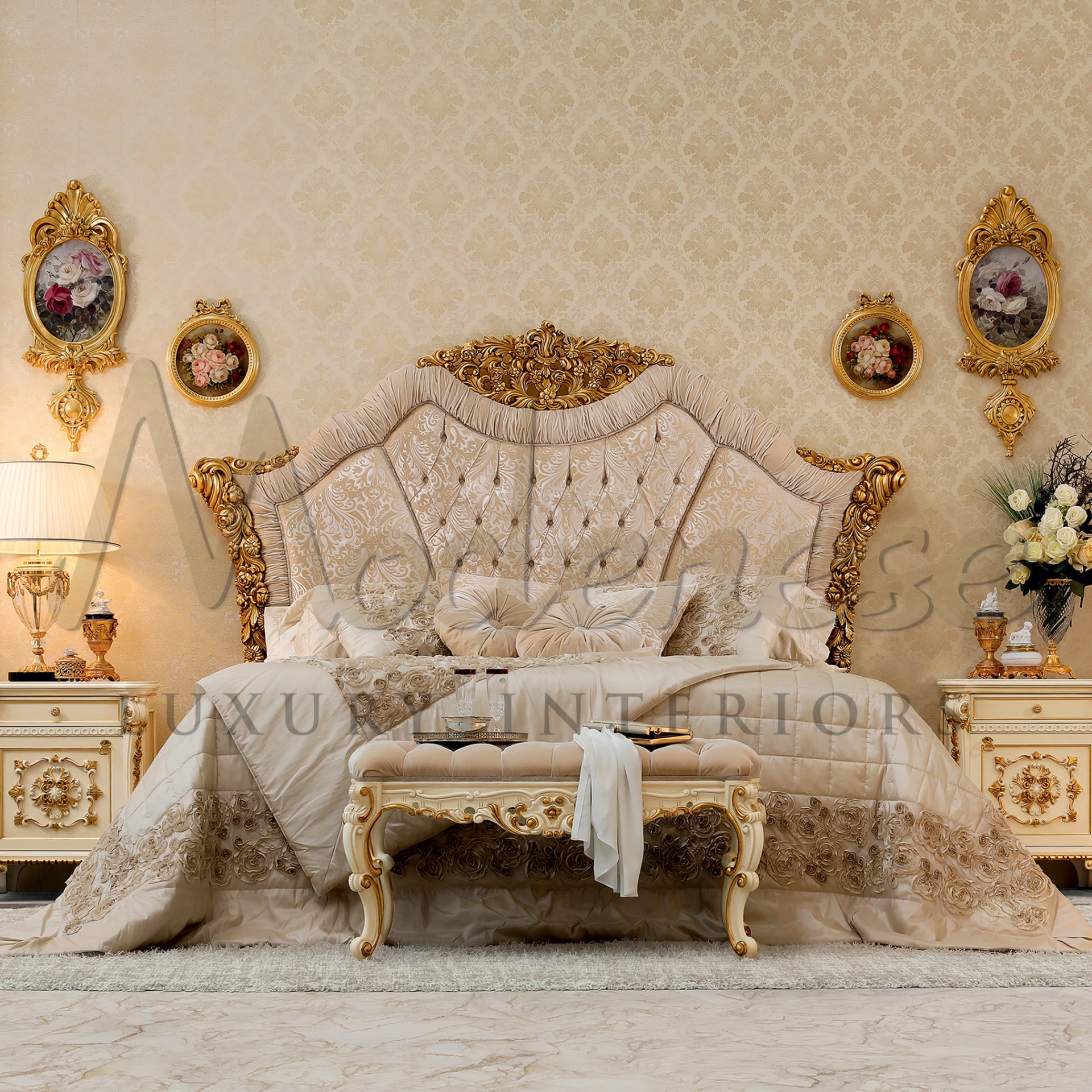 Indulge in royal comfort with our Imperial Double Bed, featuring a blend of elegance and sophistication for your sleeping sanctuary.