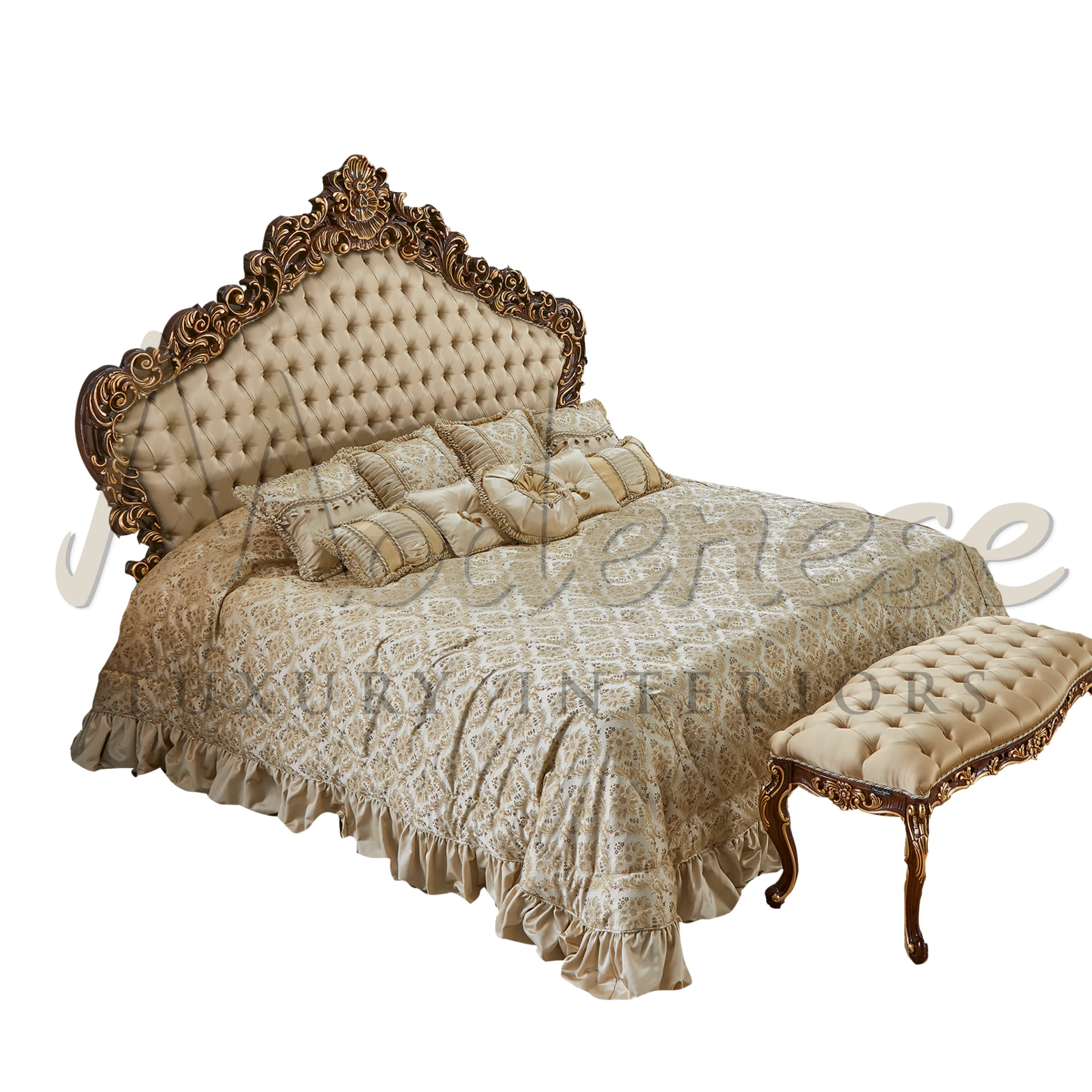 Experience luxury and comfort with our meticulously crafted double bed, blending timeless elegance with modern design.
