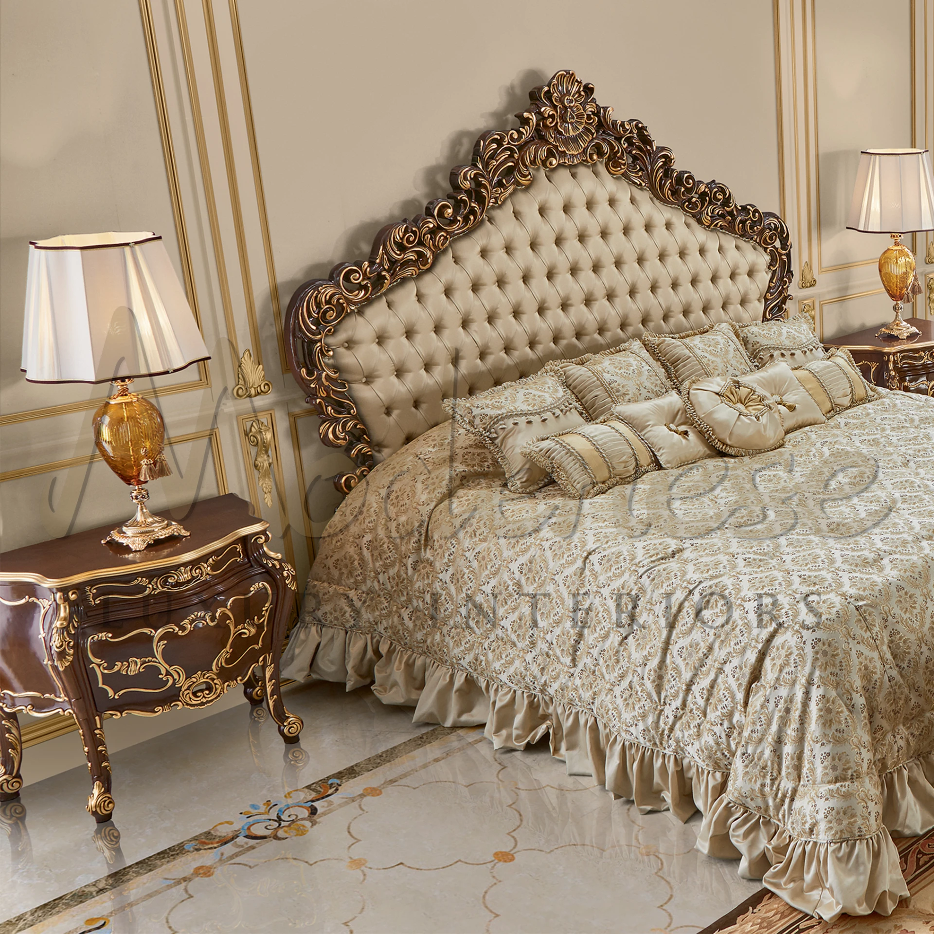 Enhance your bedroom with our Classical Walnut Night Table, featuring exquisite craftsmanship and ample storage for your nighttime essentials.
