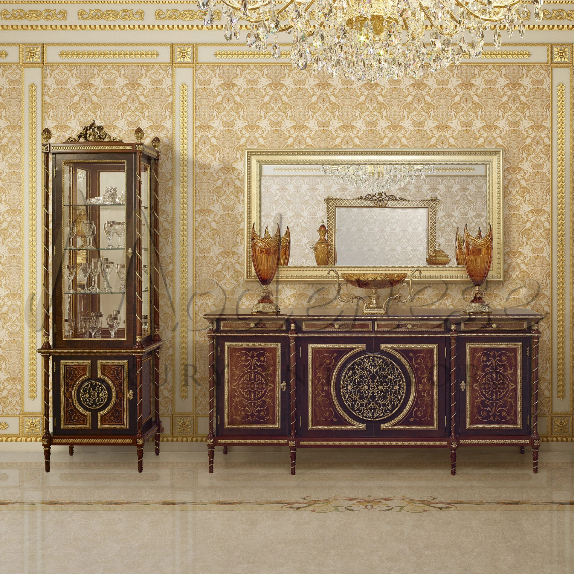 The luxury of bespoke design shines in the Handmade Mirror, perfect for elevating the style of even the most intimate spaces like bathrooms.