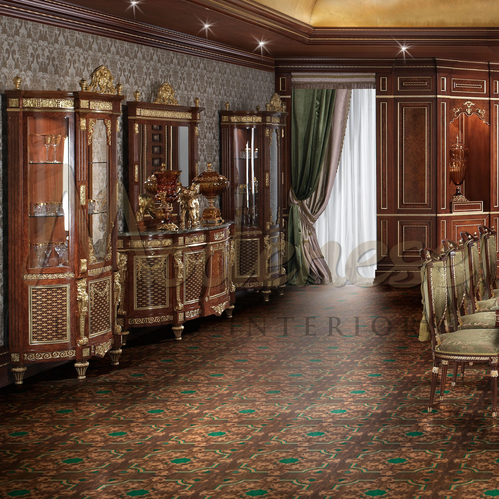 Elevate your interior with the Benedict Classic Wall Mirror, featuring bespoke baroque style craftsmanship, made to order for your unique decor.
