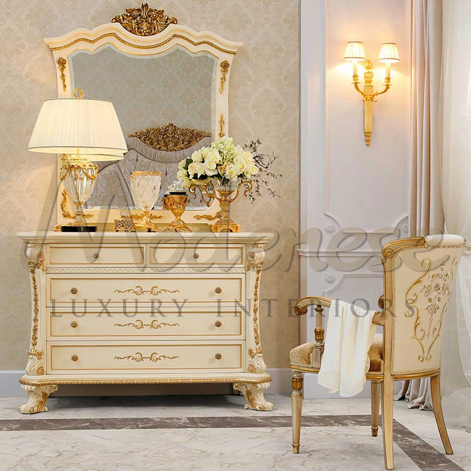Experience luxury with the Classic Italian Style Mirror, a handcrafted piece from Italy, perfect for enhancing your home decor.