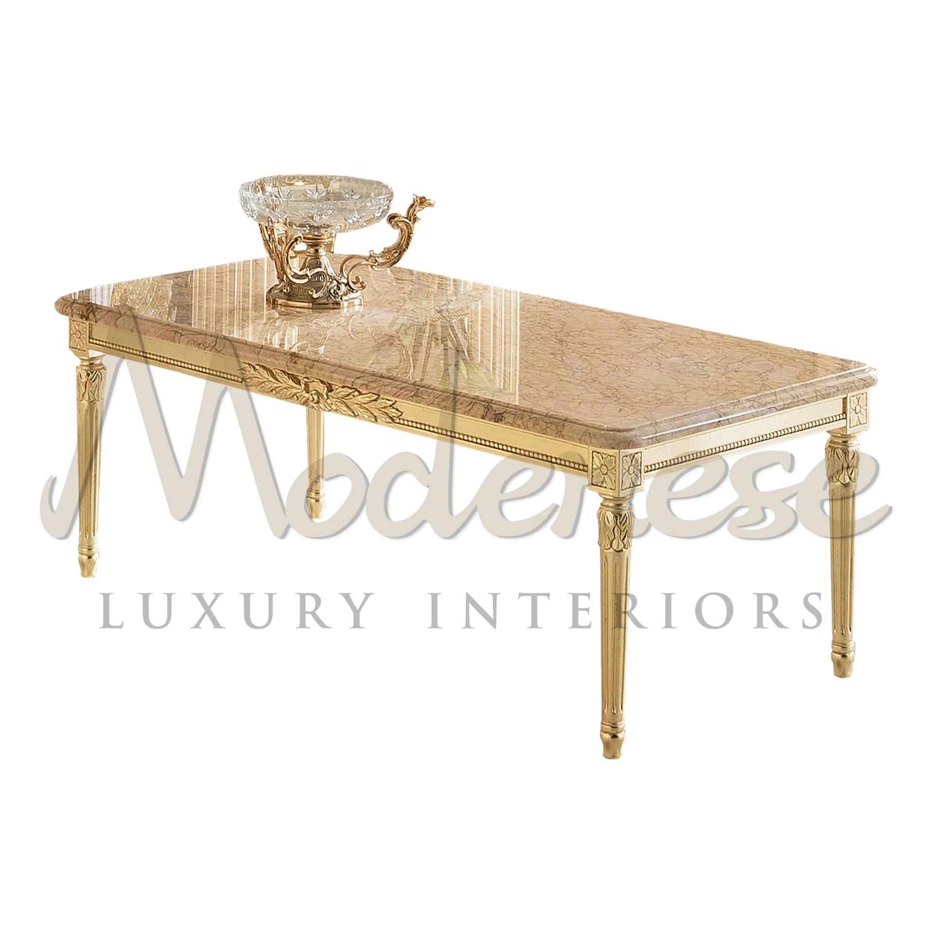 Crafted with precision and adorned with luxurious Crema Valencia marble, this table adds an air of timeless elegance to any living space. 