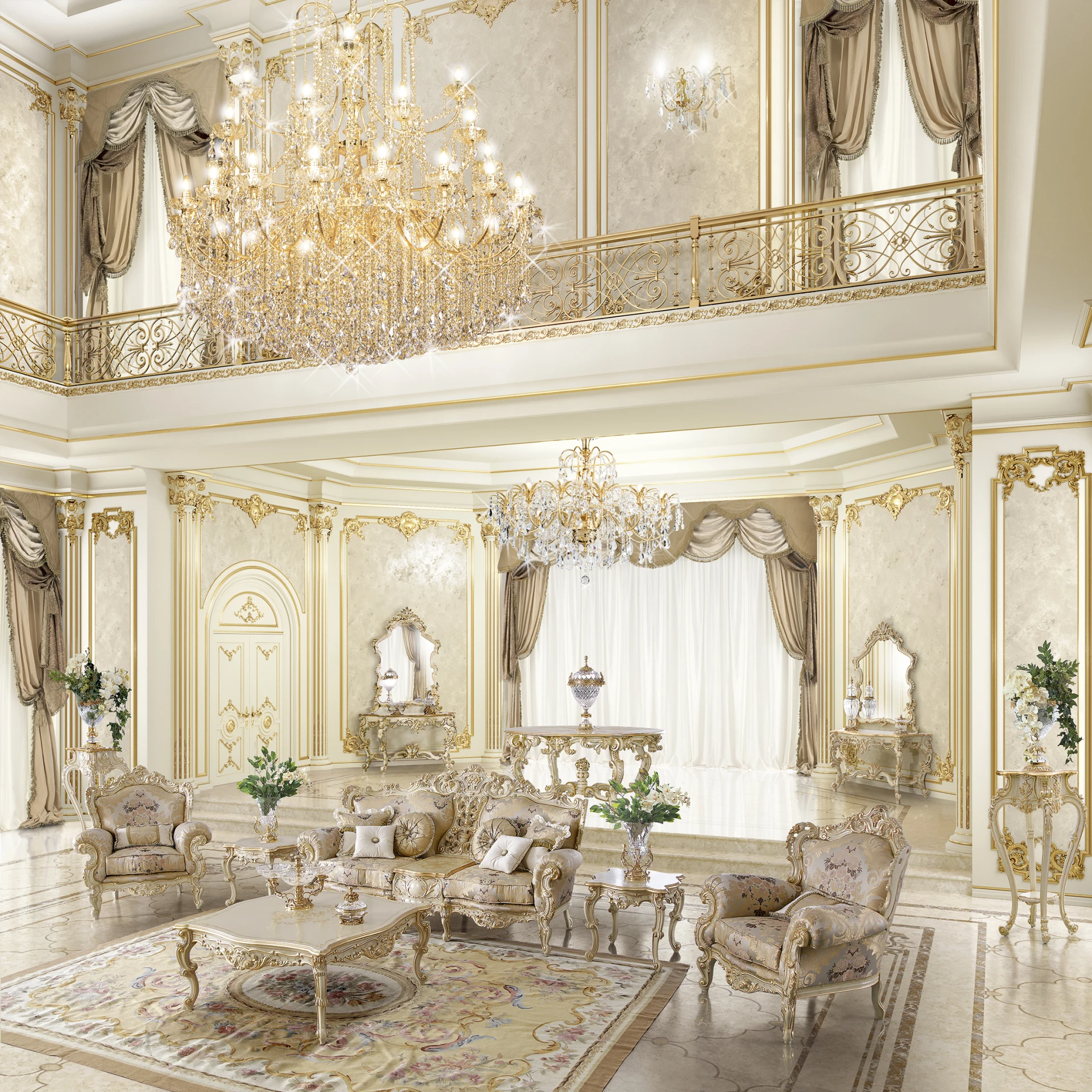 Luxury meets customization in the Exquisite Figured Mirror, where each piece is a testament to handmade Italian artistry.