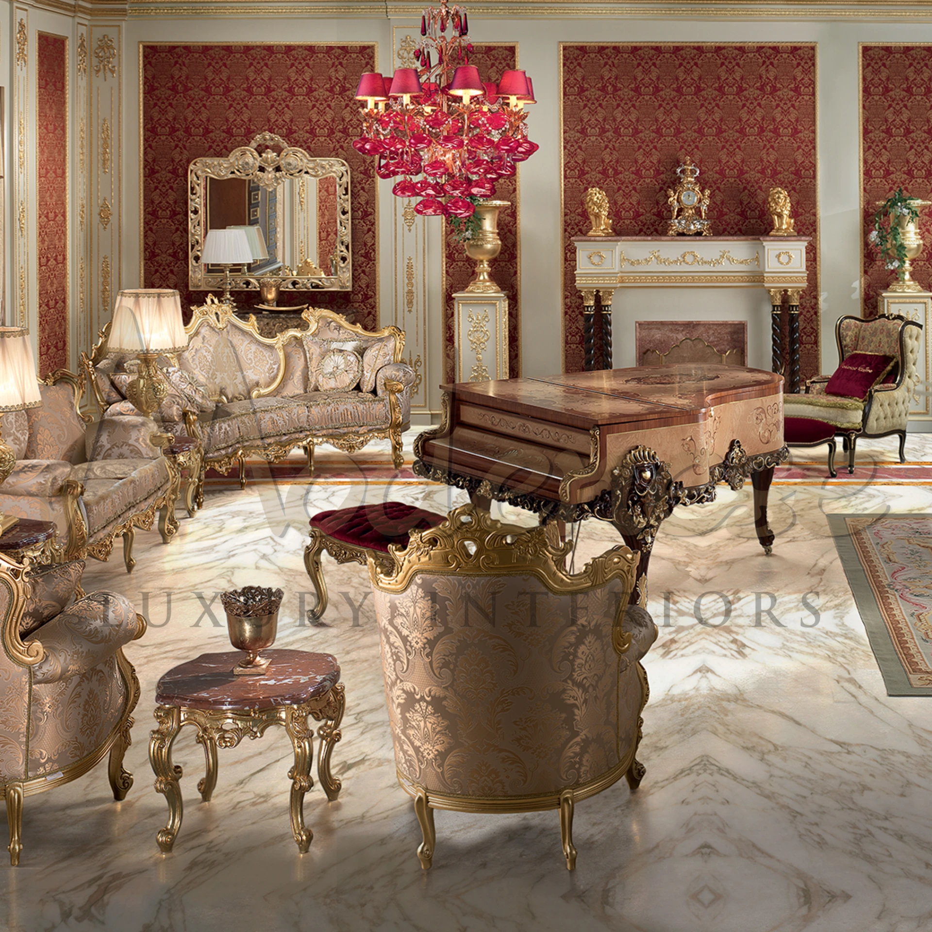 Transform any room with the Stunning Ornate Mirror, a masterpiece of design in wood, metal, or resin, made in Italy.