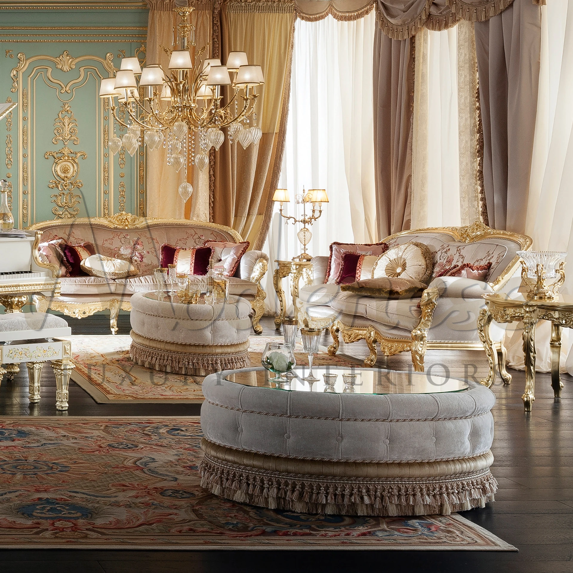 Chic and Functional: Explore our Upholstered Oval Coffee Table Collection