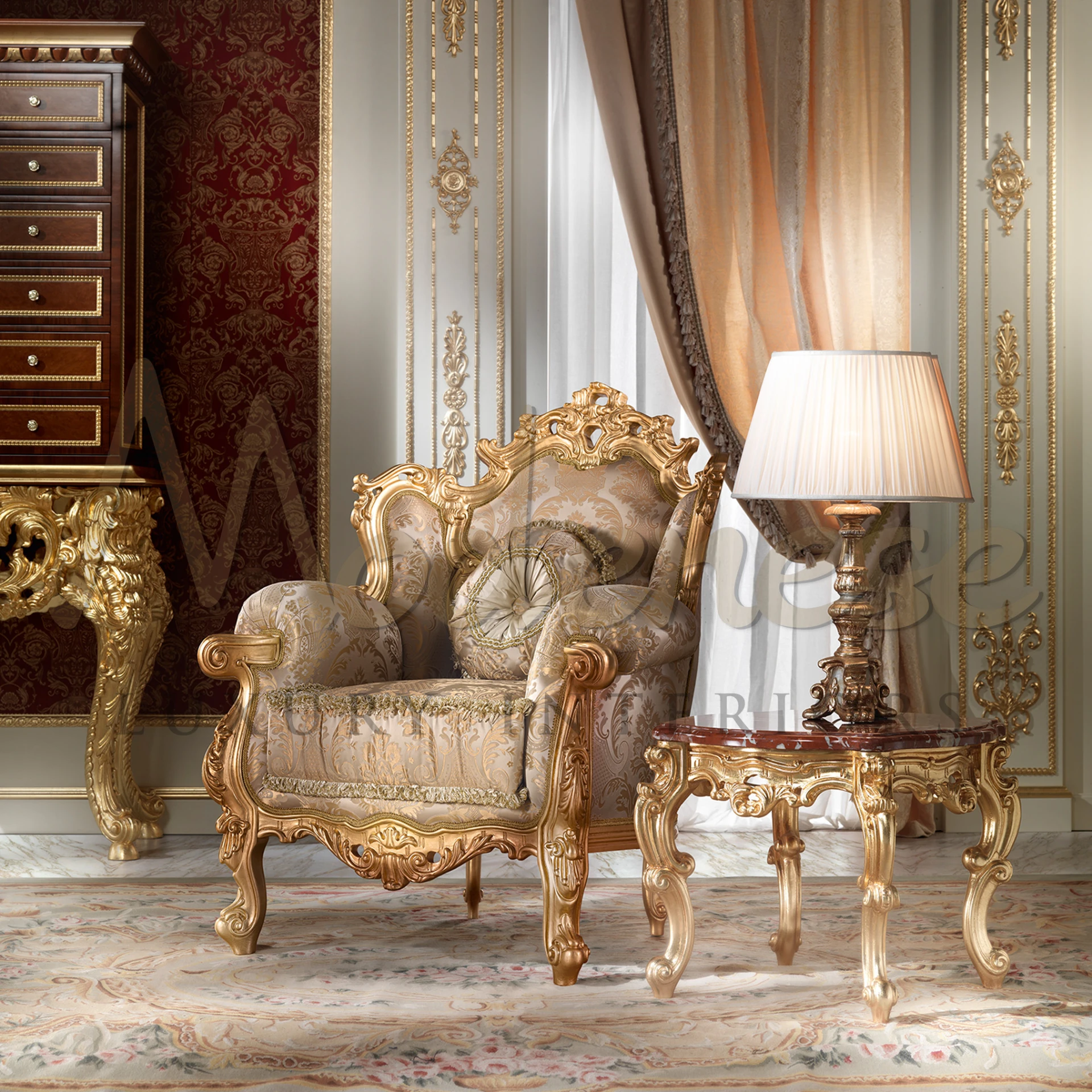 Refined Sophistication: Modenese Classic Side Table for Elegant Interiors