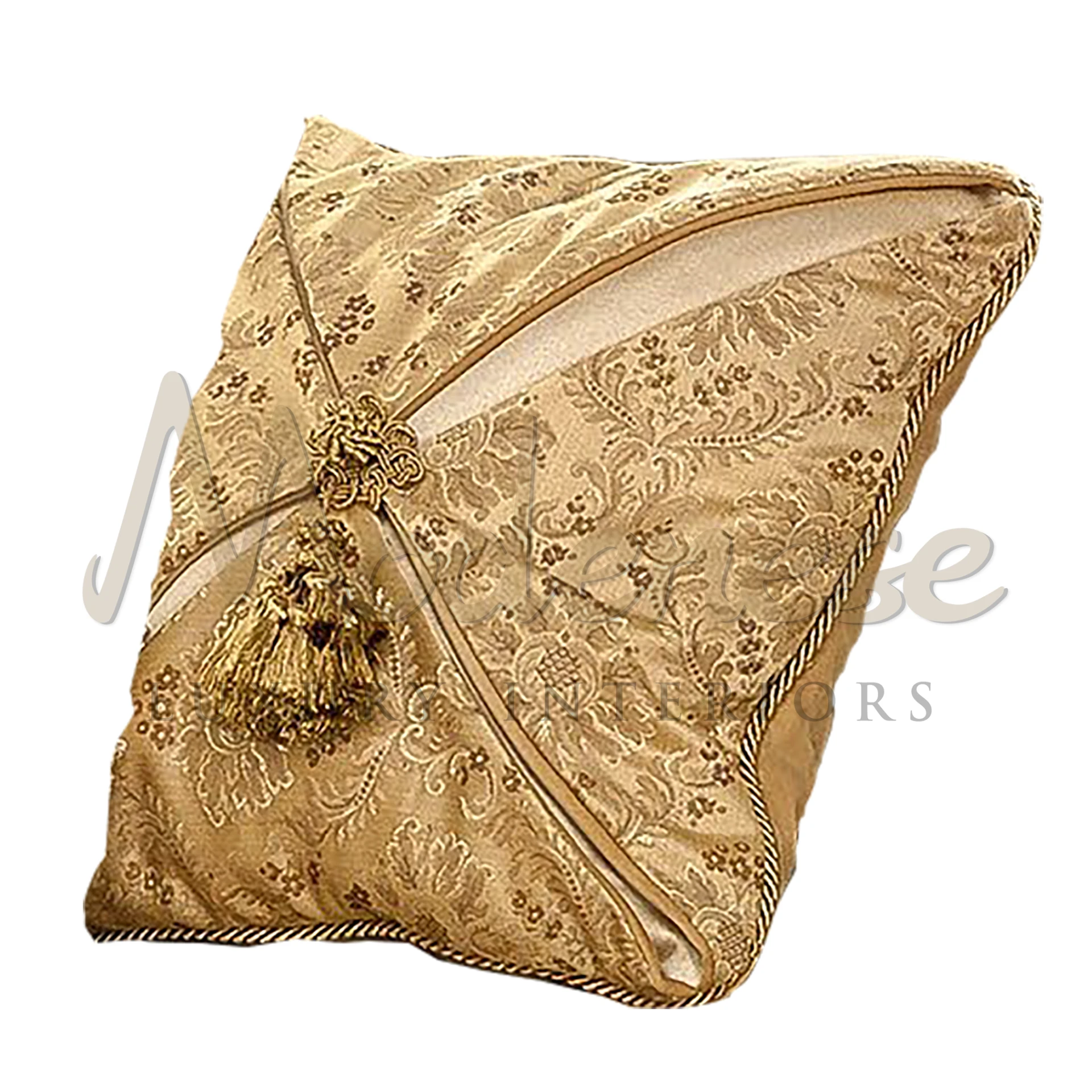 Traditional Beige Pillow: Exemplifying cozy luxury with its high-quality materials, offering plush comfort and timeless style.