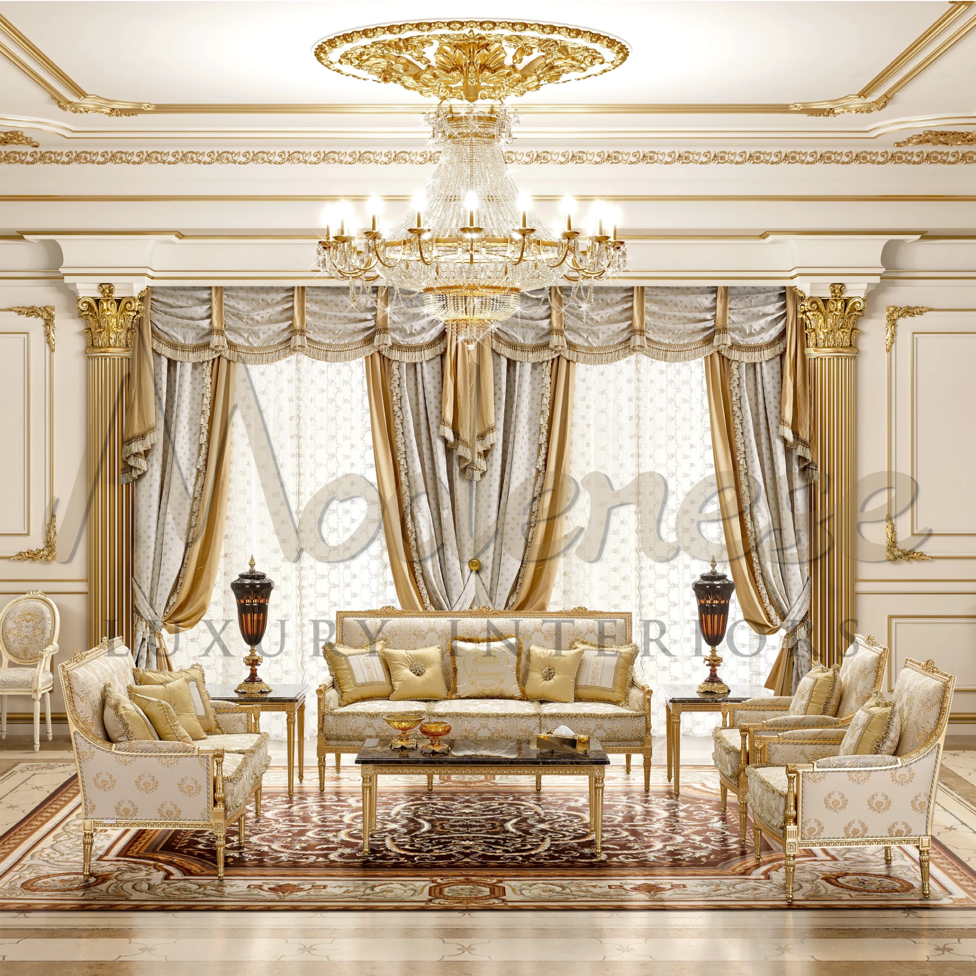 Handcrafted luxury with the Designer Modenese Pillow, where precision meets the ultimate in textile elegance and comfort.