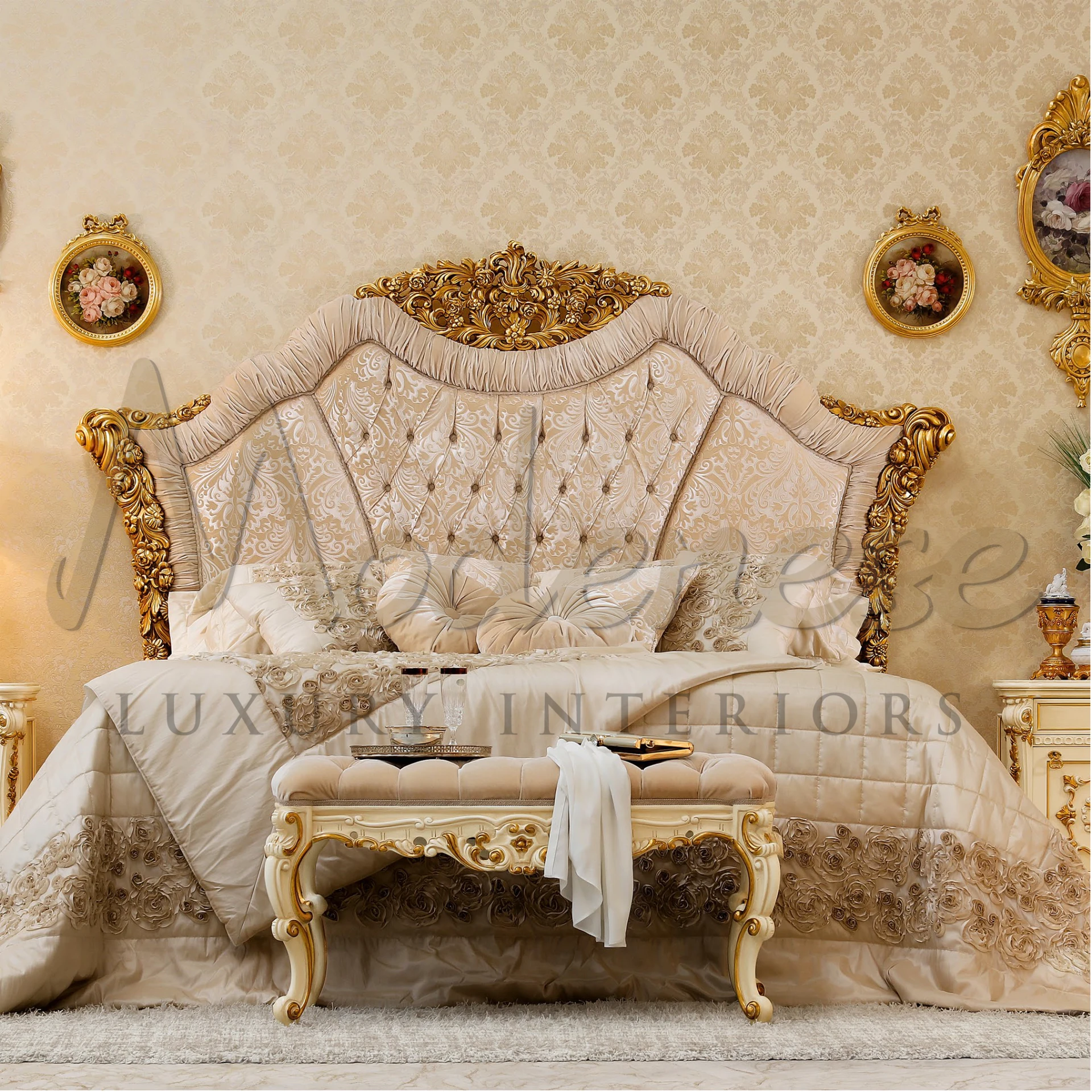 Elegant and soft Classical Round Beige Cushion, featuring clean lines and balanced proportions for harmonious decor.