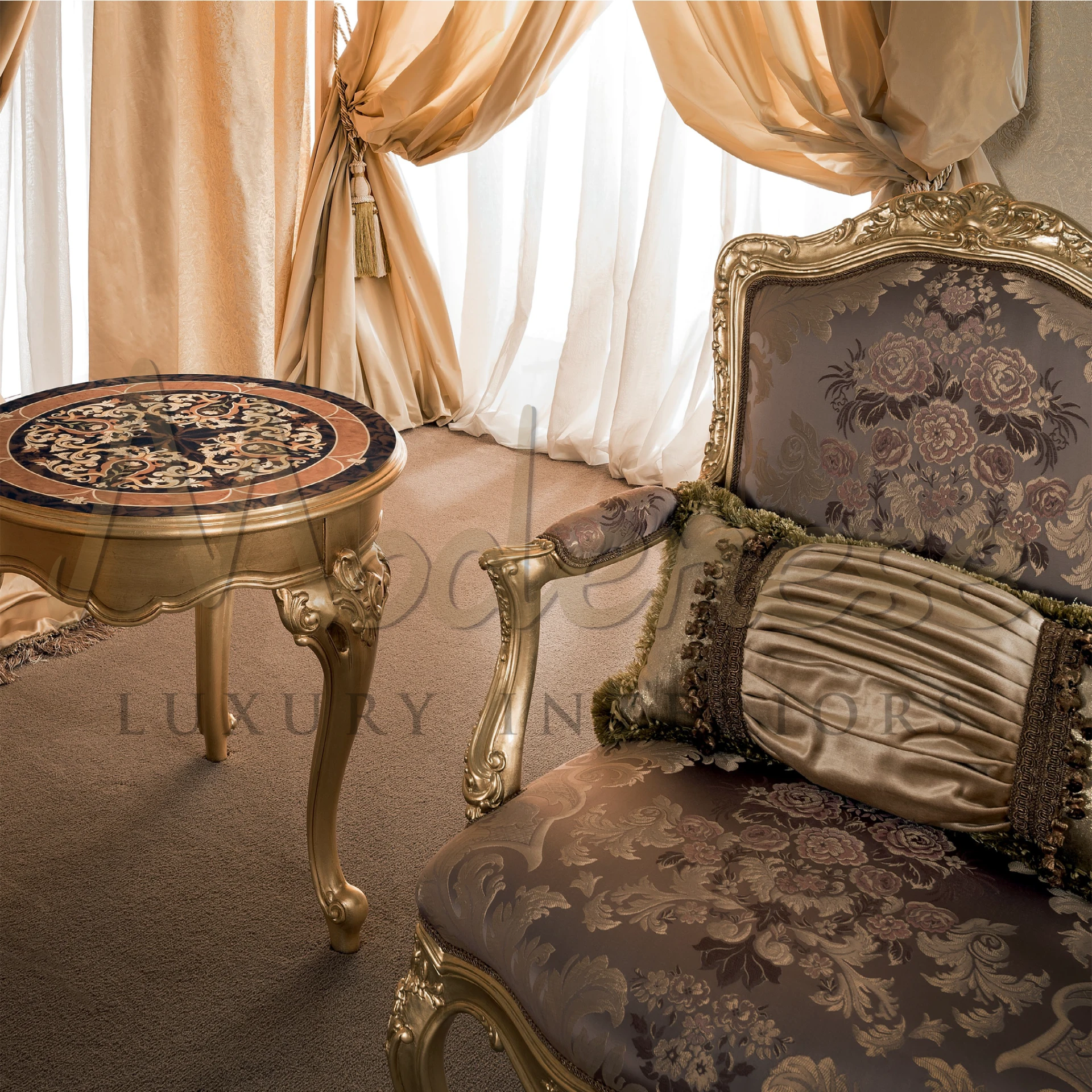 Elevate your interior with the Modenese Designer Pillow, a symbol of refined aesthetics and high-quality luxury textiles