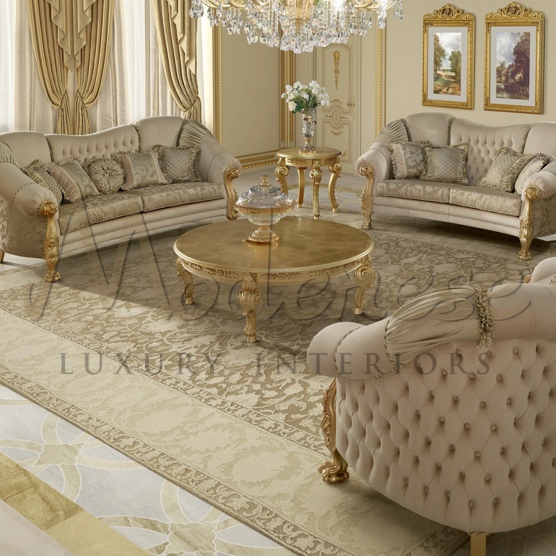 The Luxury Classical Designer Pillow, blending timeless elegance with luxury, meticulously crafted to add sophistication to any room.