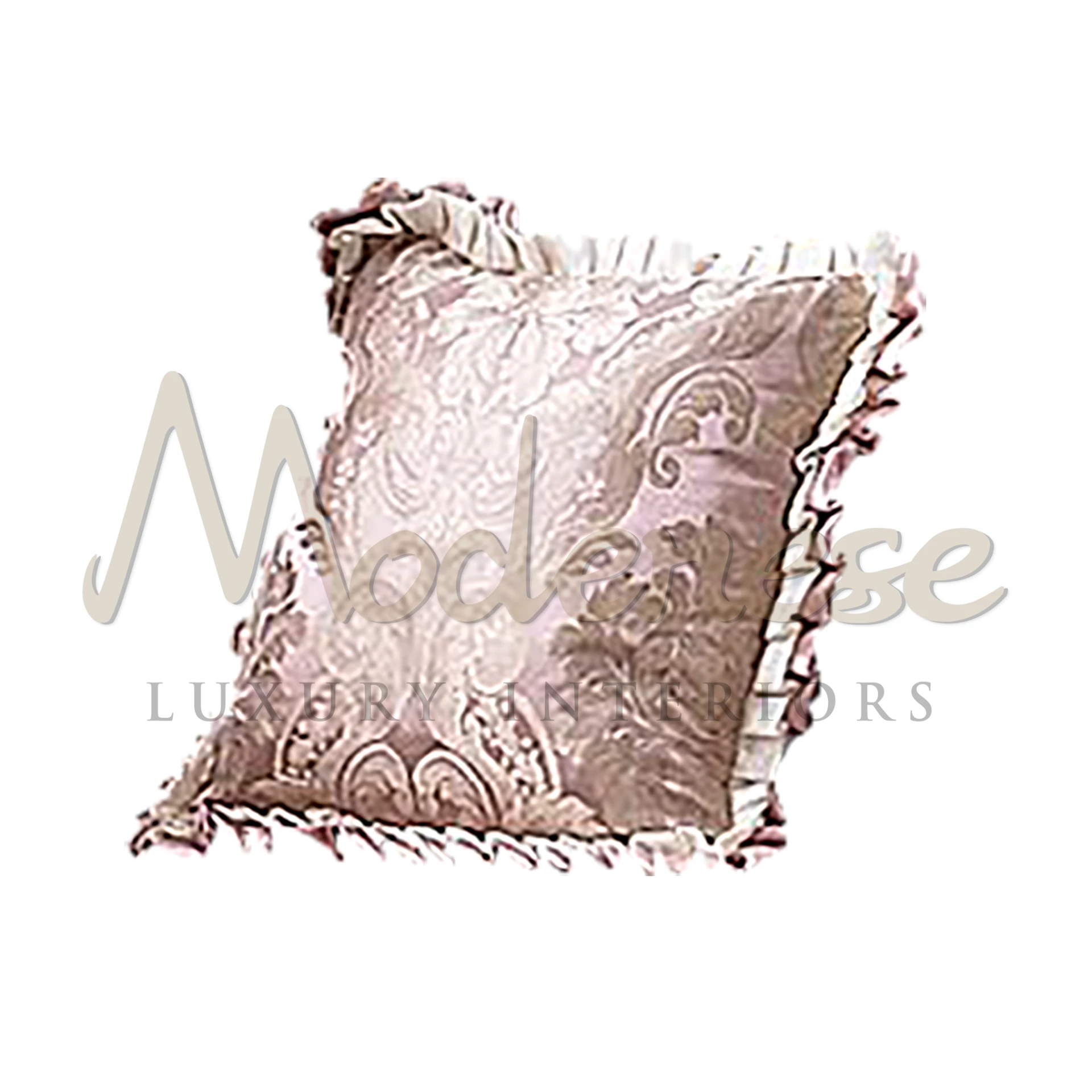 Noble Designer Pillow on a chic sofa, embodying refined beauty and grandeur, enhancing the decor with its striking presence.