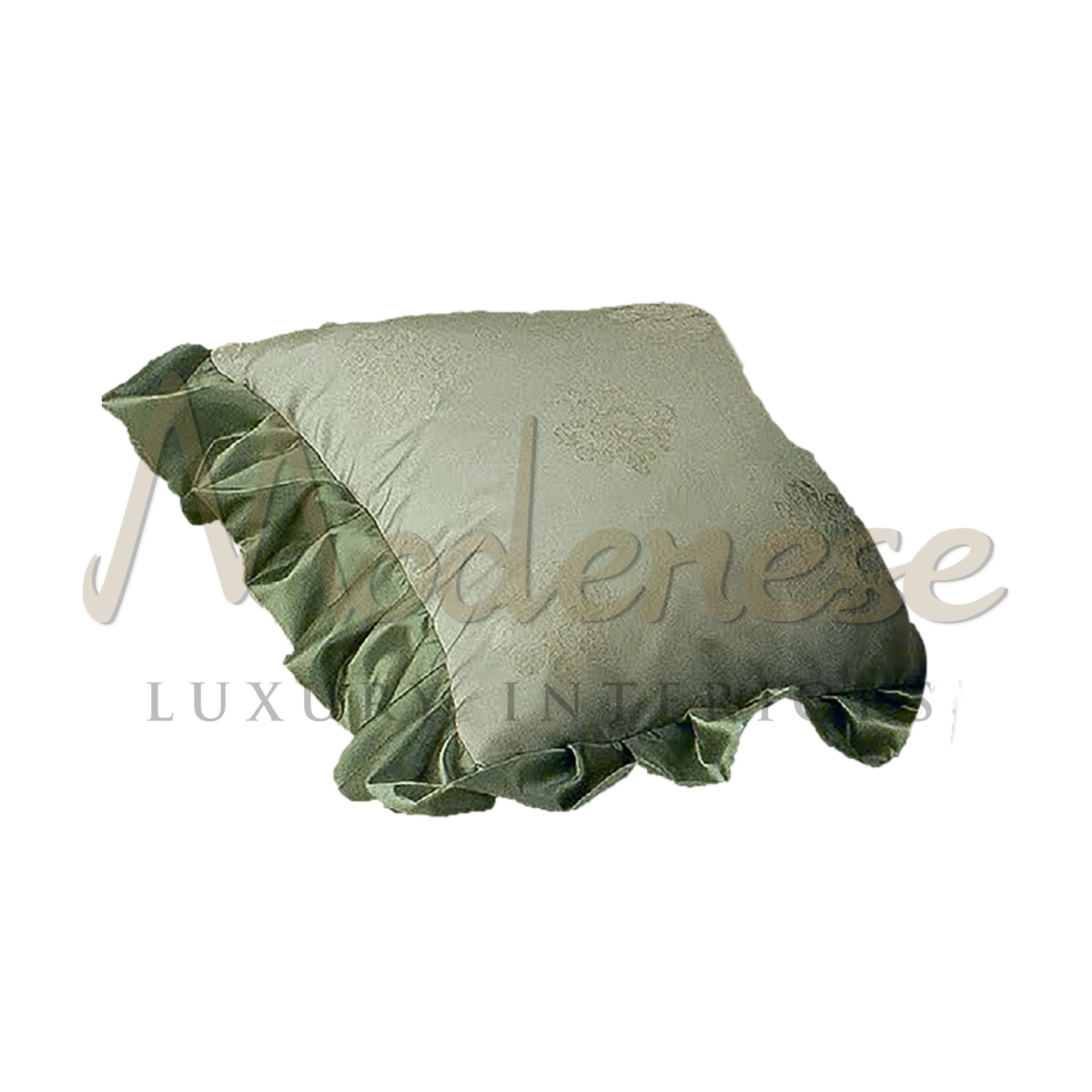 Exquisite Designer Pillow on a chic sofa, enhancing the space with its refined beauty and sophisticated presence.