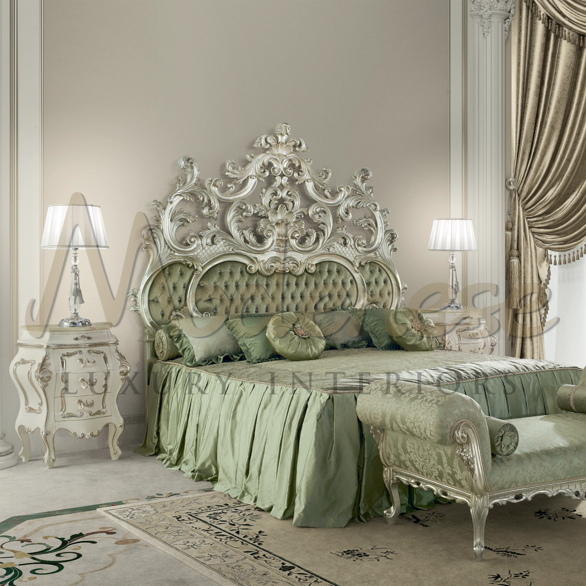 Modenese's Stunning Traditional Pillow, transforming rooms into havens of comfort and beauty with its superior craftsmanship.