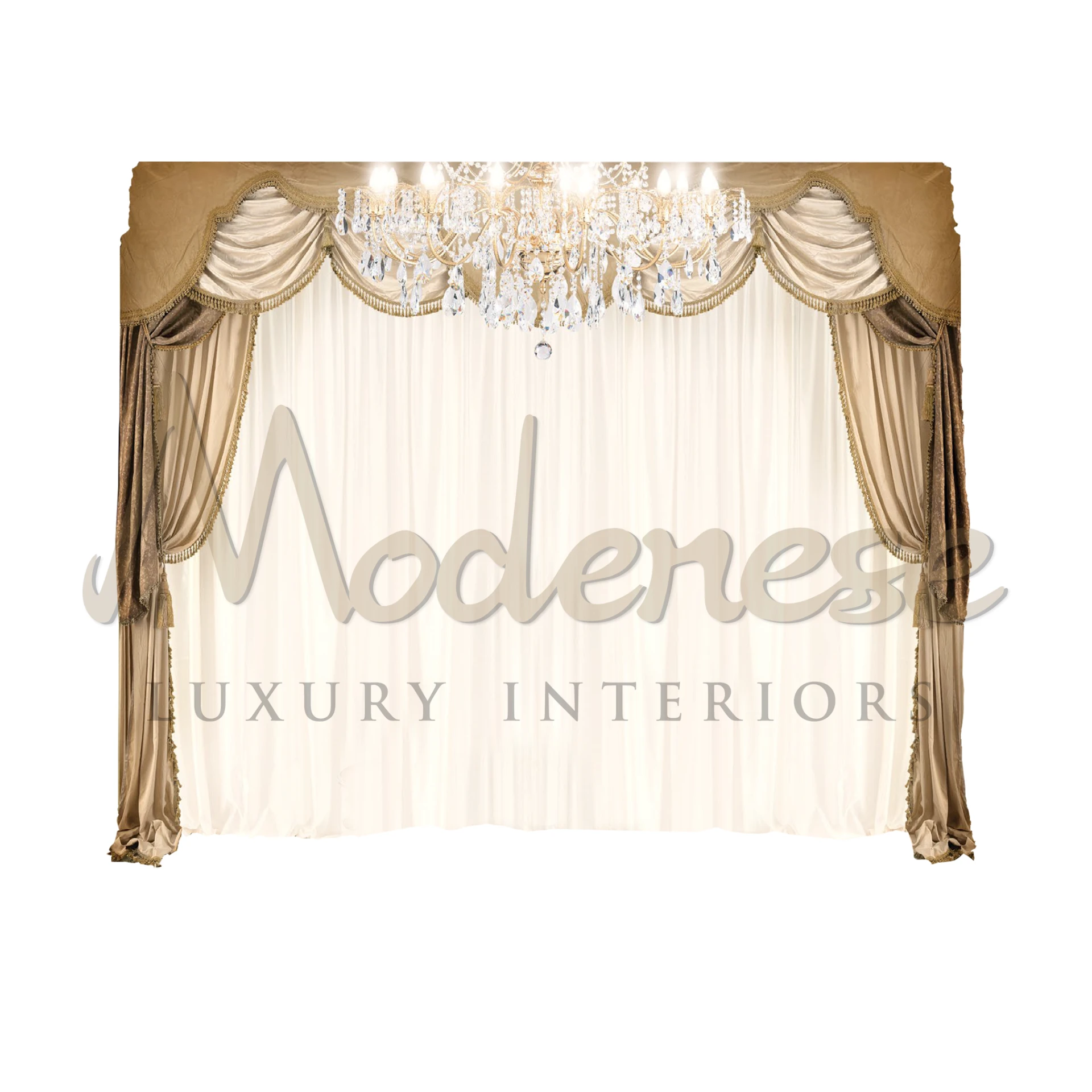 Victorian Brown Silk Curtains, reflecting the opulence of the Victorian era, enhancing living spaces with sophistication and luxury.