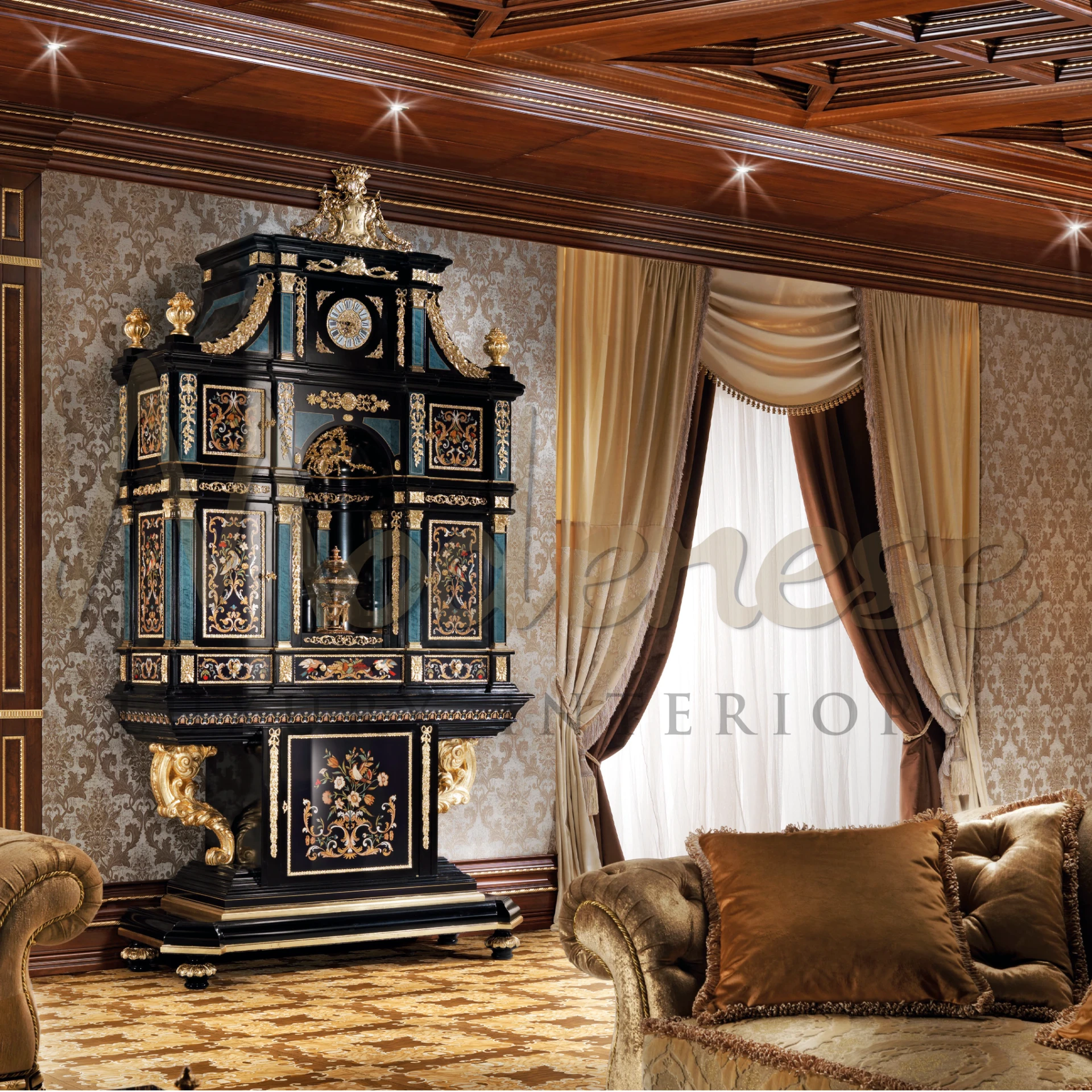 Refined Victorian White Curtains, perfect for a luxurious dining area, reflecting the timeless beauty of the Victorian era.