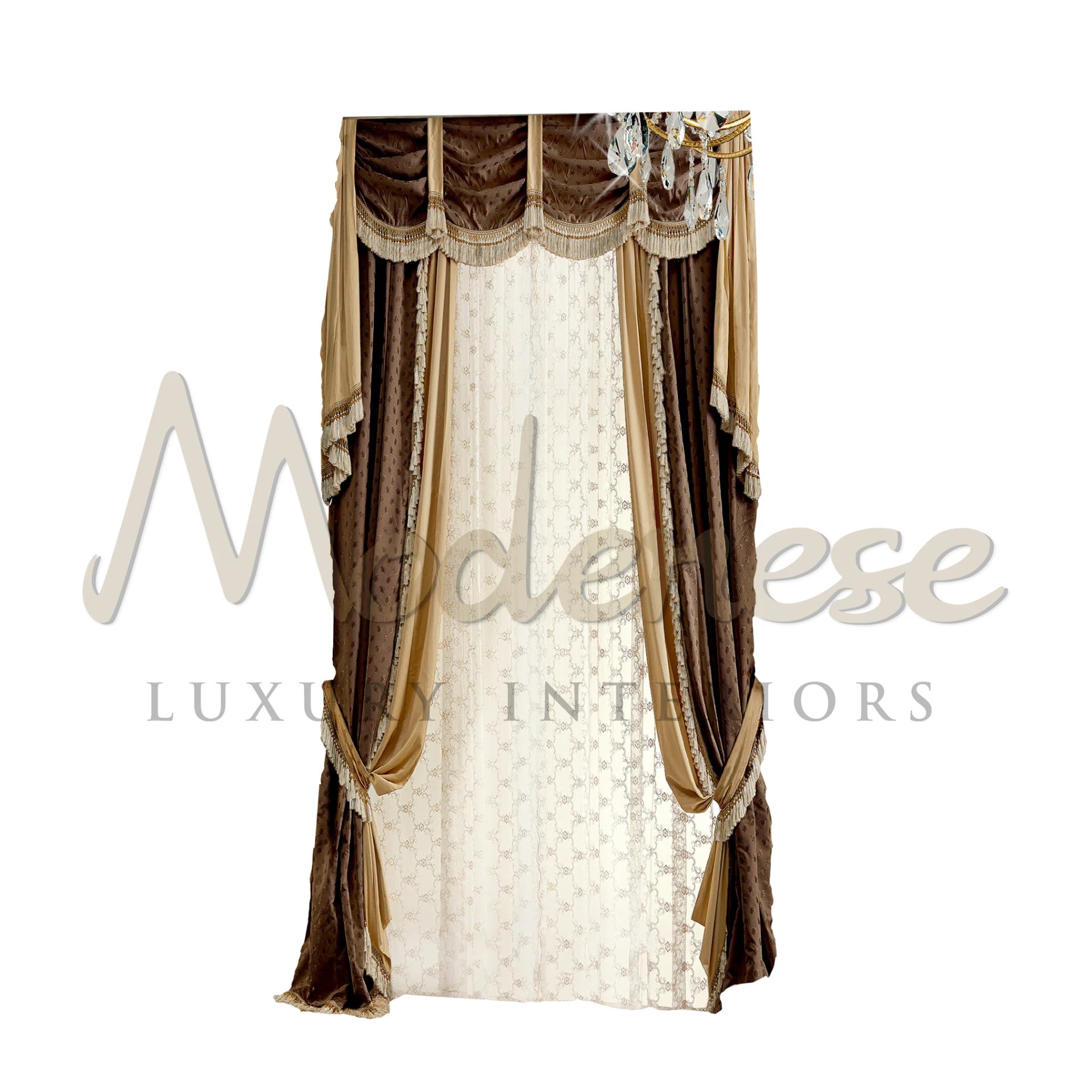 Classical Brown Curtains, showcasing refined beauty with their rich hue and quality craftsmanship, creating a cozy ambiance.