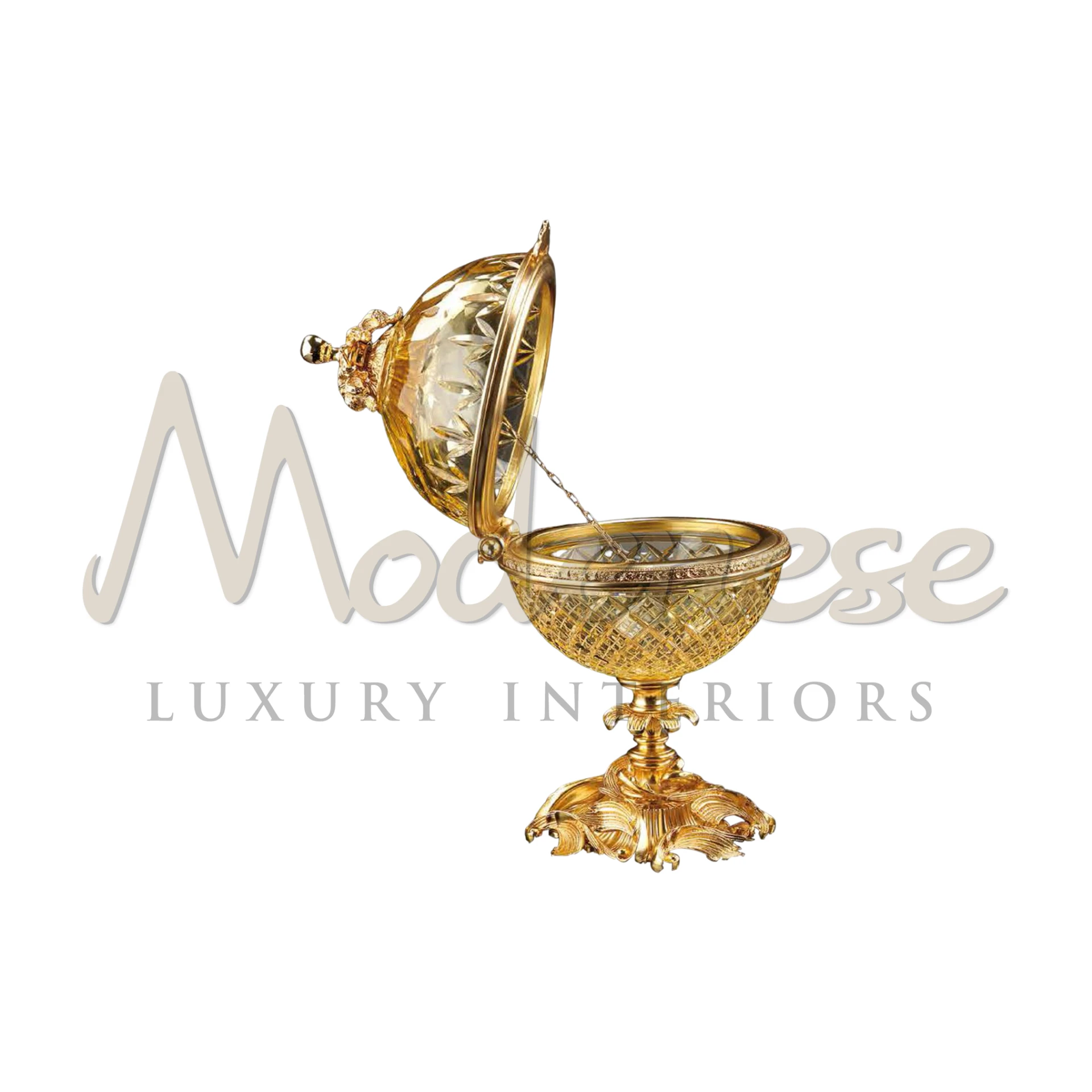 Elegant Italian design box with intricate detailing, showcasing timeless beauty in high-quality wood and metal.