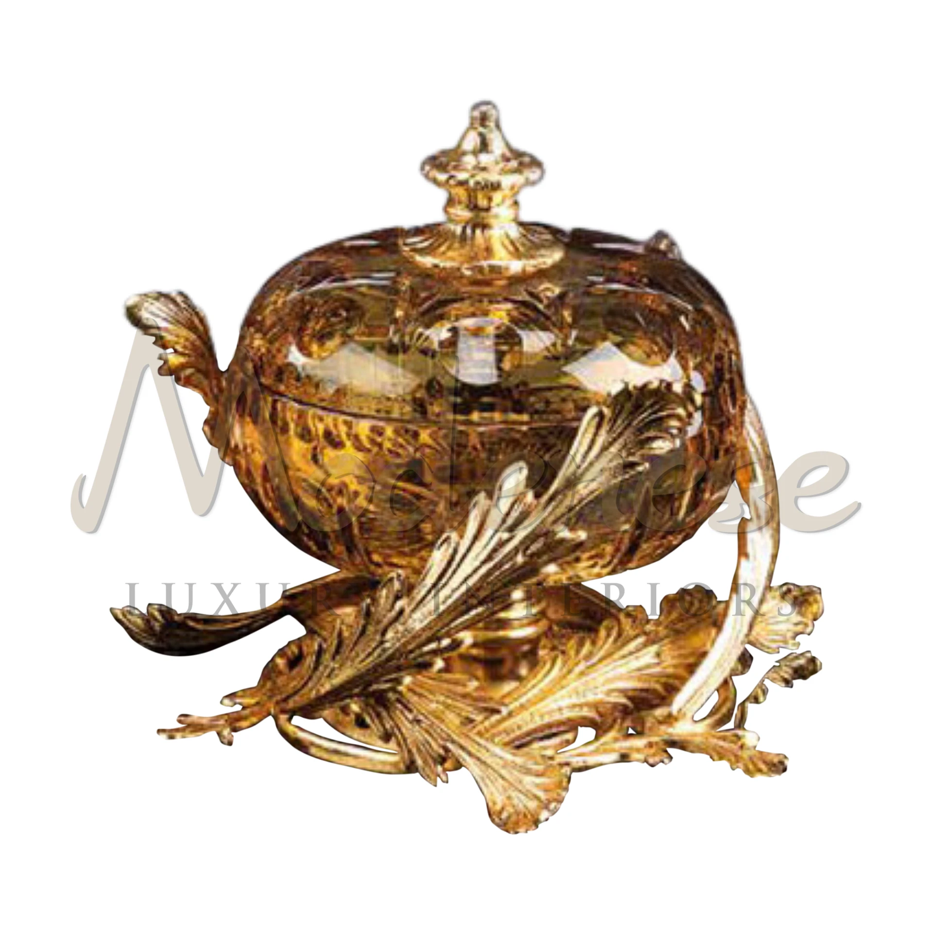 Ornate Exquisite Italian Box, showcasing traditional craftsmanship, ideal for luxury, classic, and baroque style interior design.