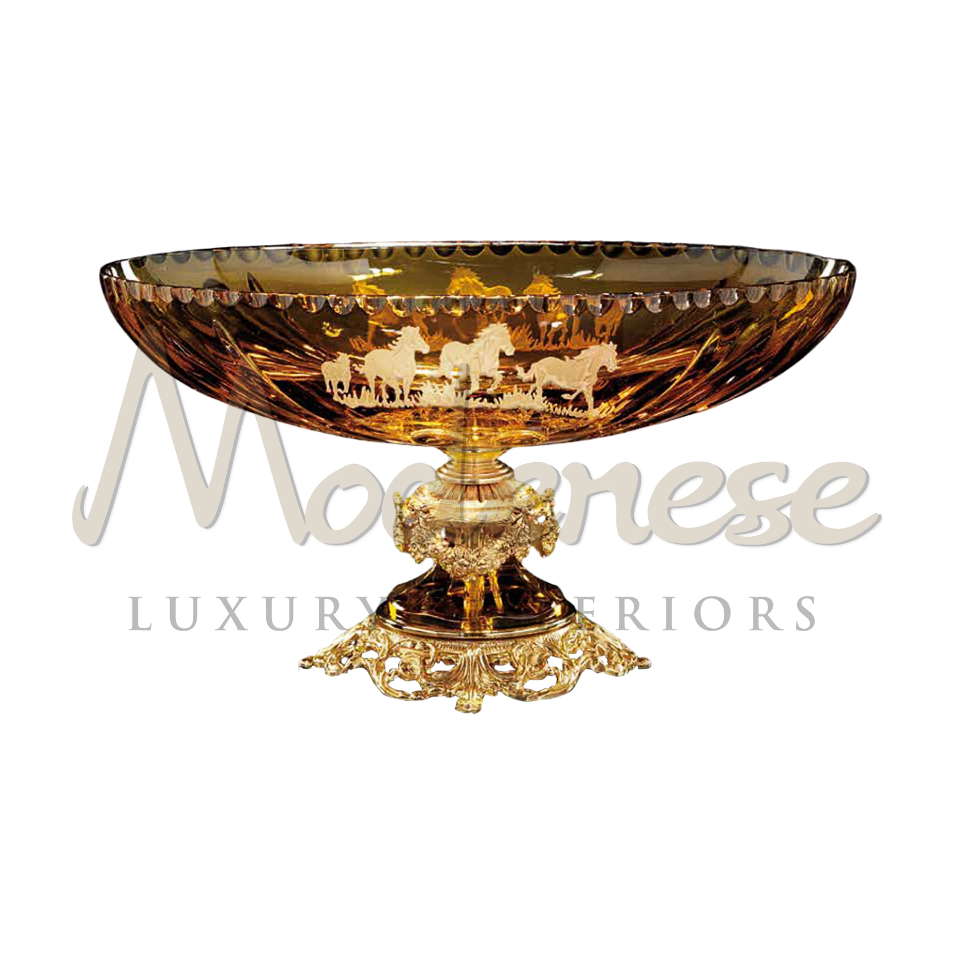Marvelous Italian vase, showcasing intricate designs and vibrant colors, perfect for adding elegance to luxury, classic, and baroque interiors.