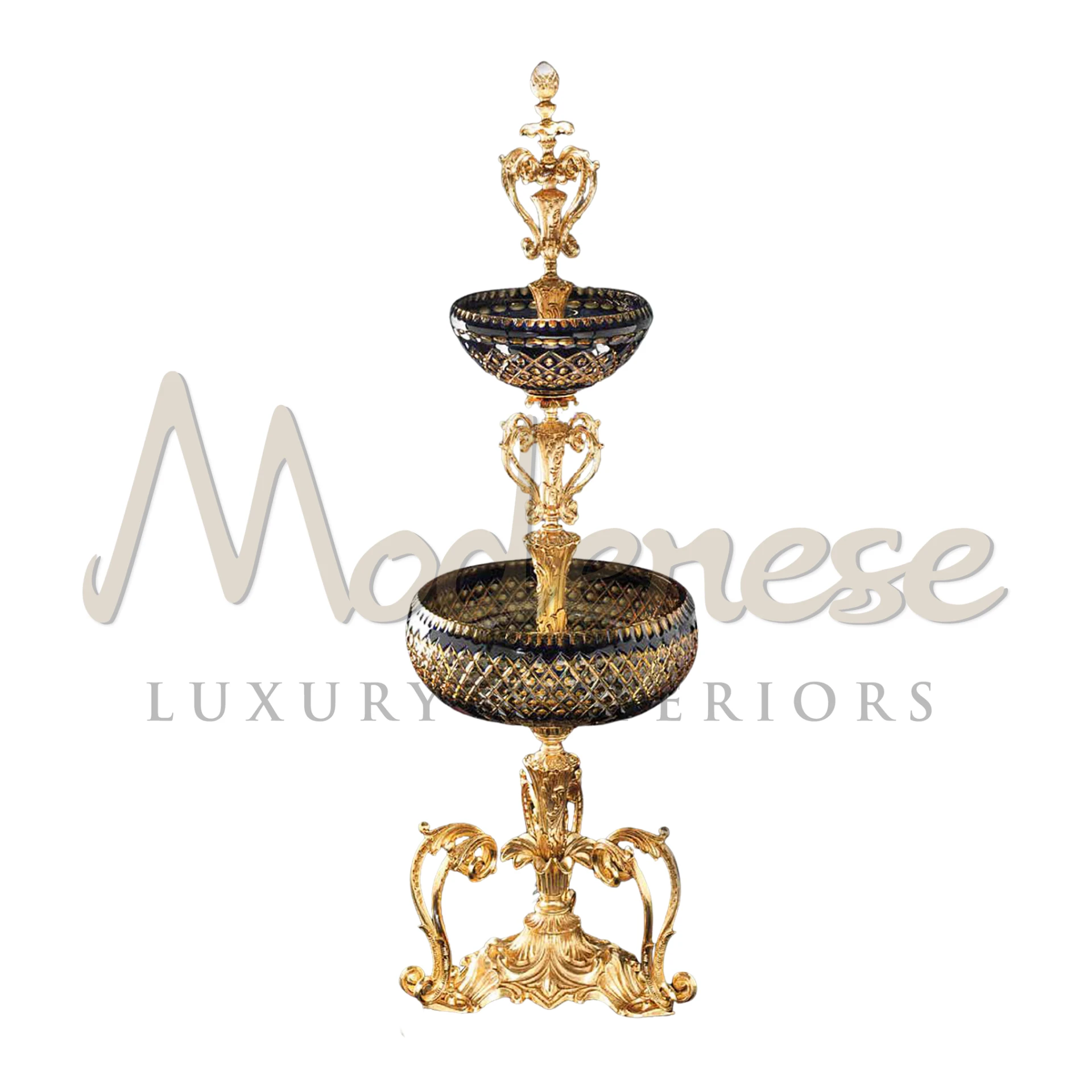 Sophisticated Extraordinary Double Deck Bowl, with a unique two-level design, perfect for luxury interior styles.