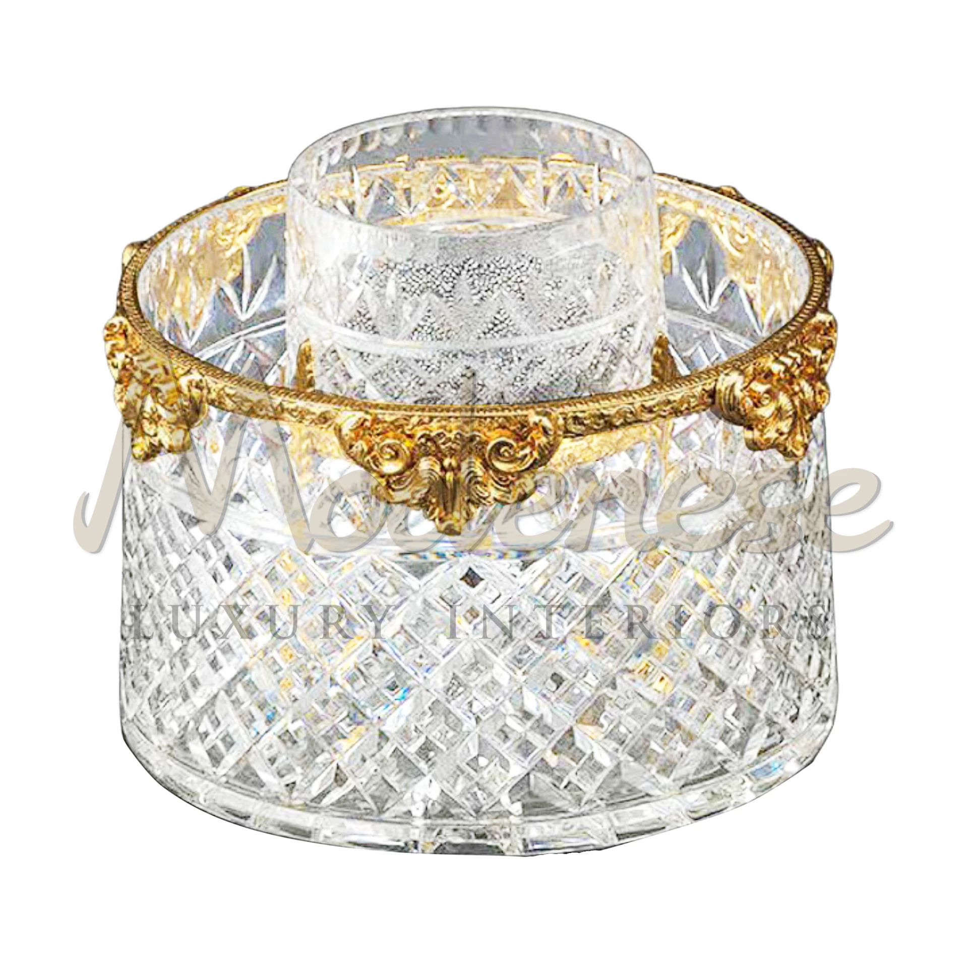 Victorian Crystal Glass Box, ideal for jewelry and keepsakes, adds timeless elegance to luxury interiors with its classic and baroque design.