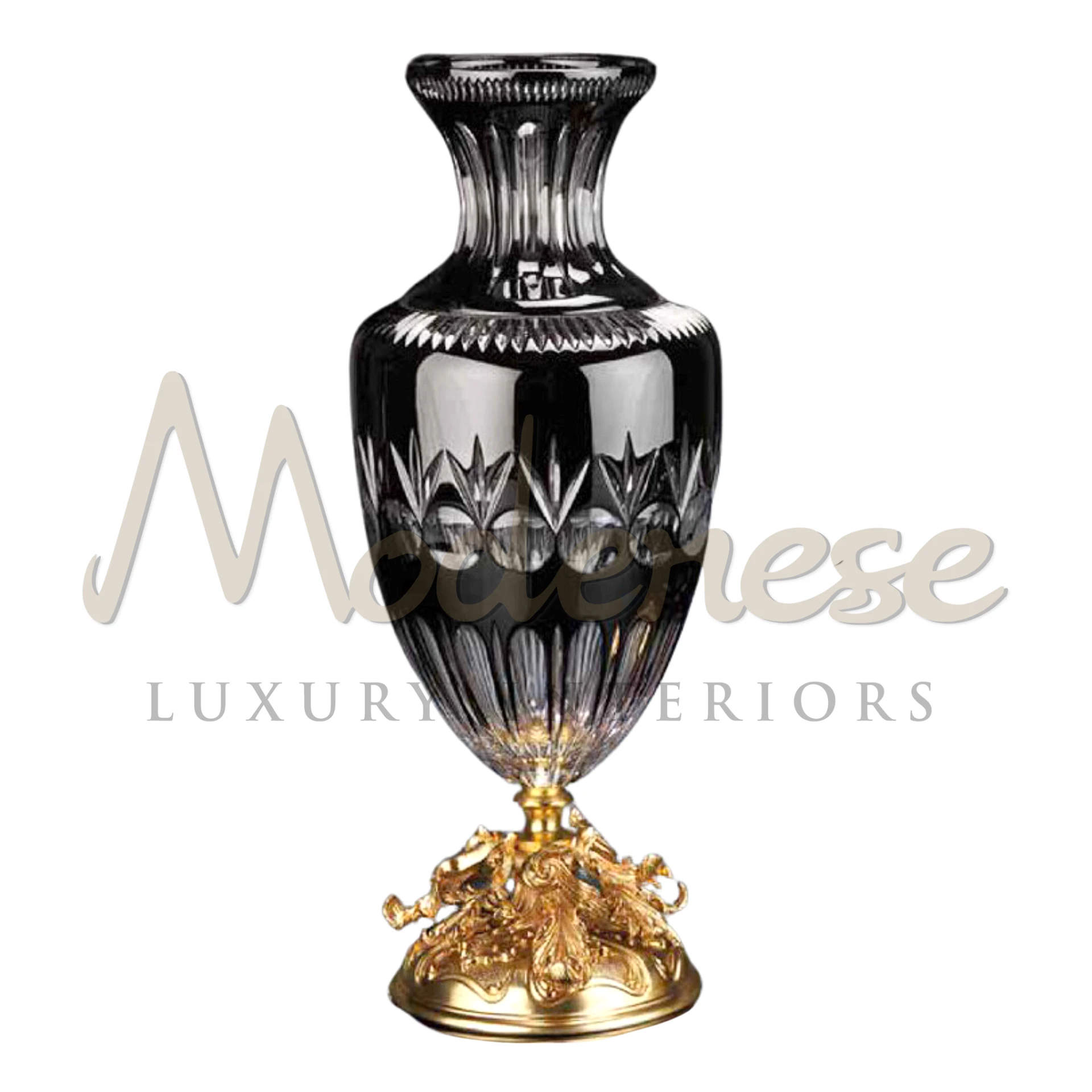 Luxury Tall Black Vase Modern Elegance