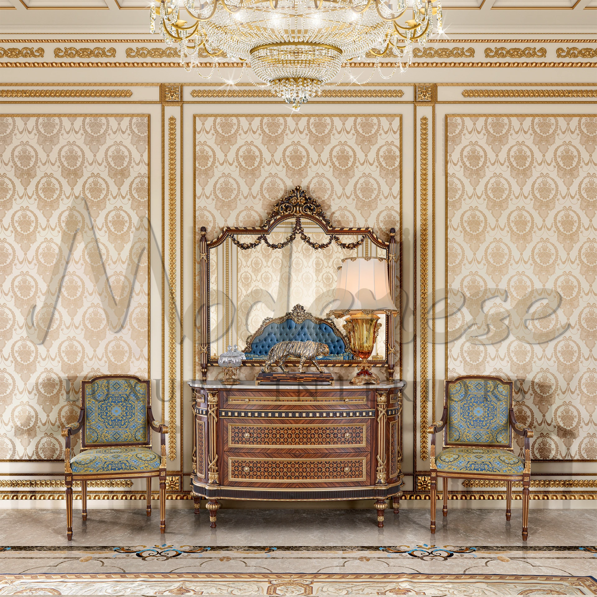 Majestic Tiger Statuette in Luxury Design, embodying strength and elegance with detailed craftsmanship.