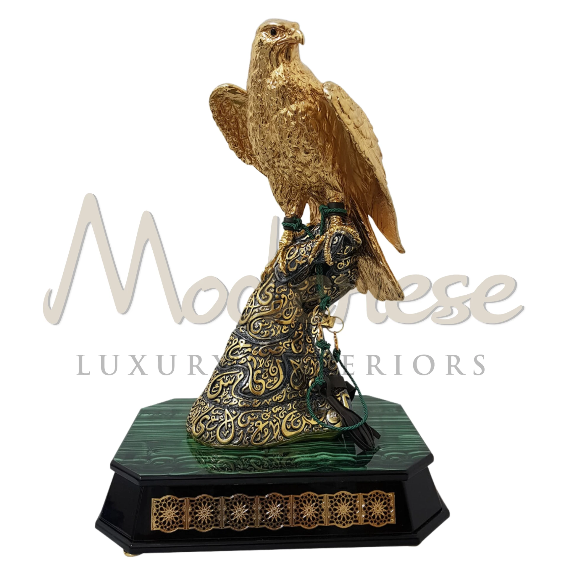Luxury Gold Falcon Majestic Decor Piece