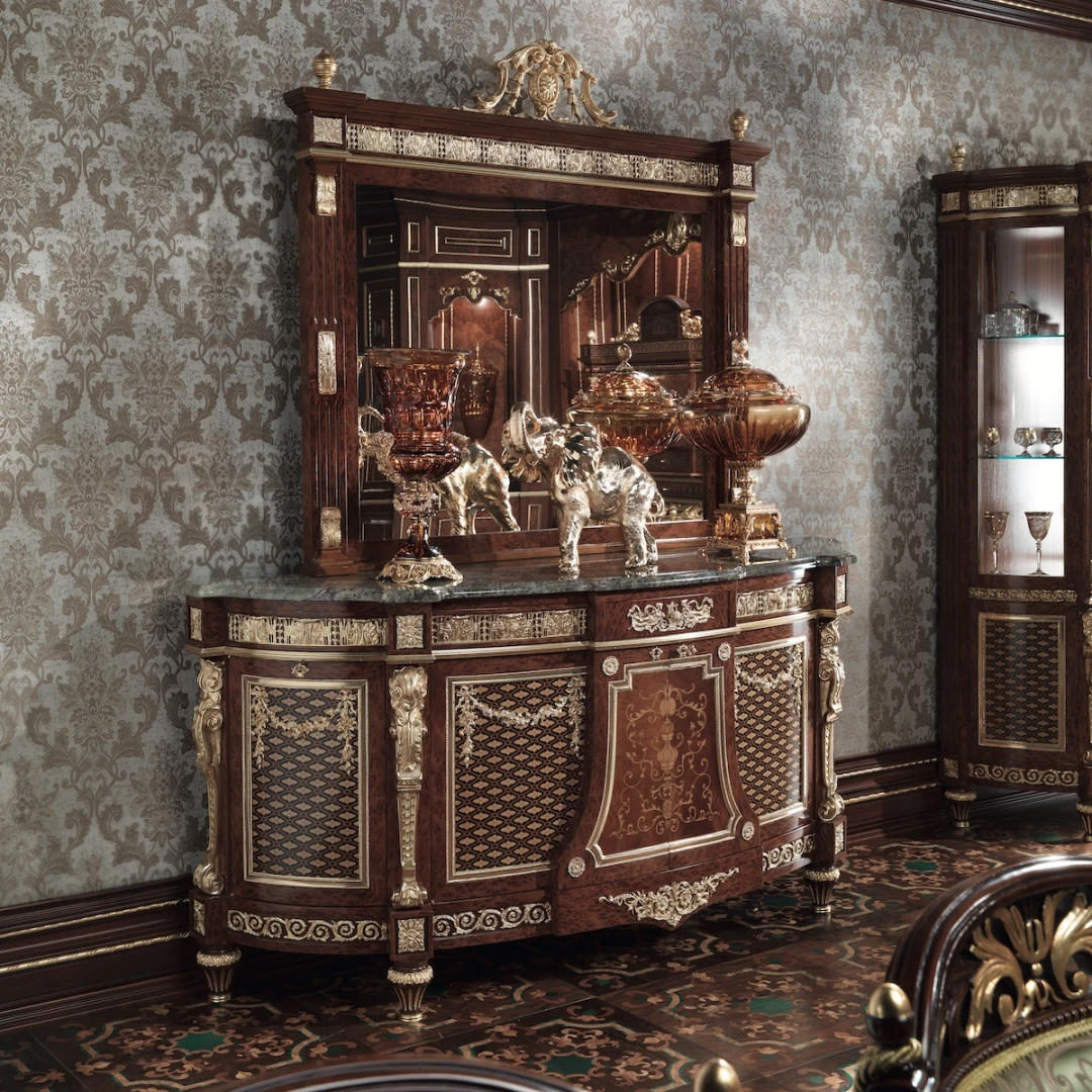 Decor accessories to decorate beautiful royal villas and palaces with gold leaf 24 karats items
