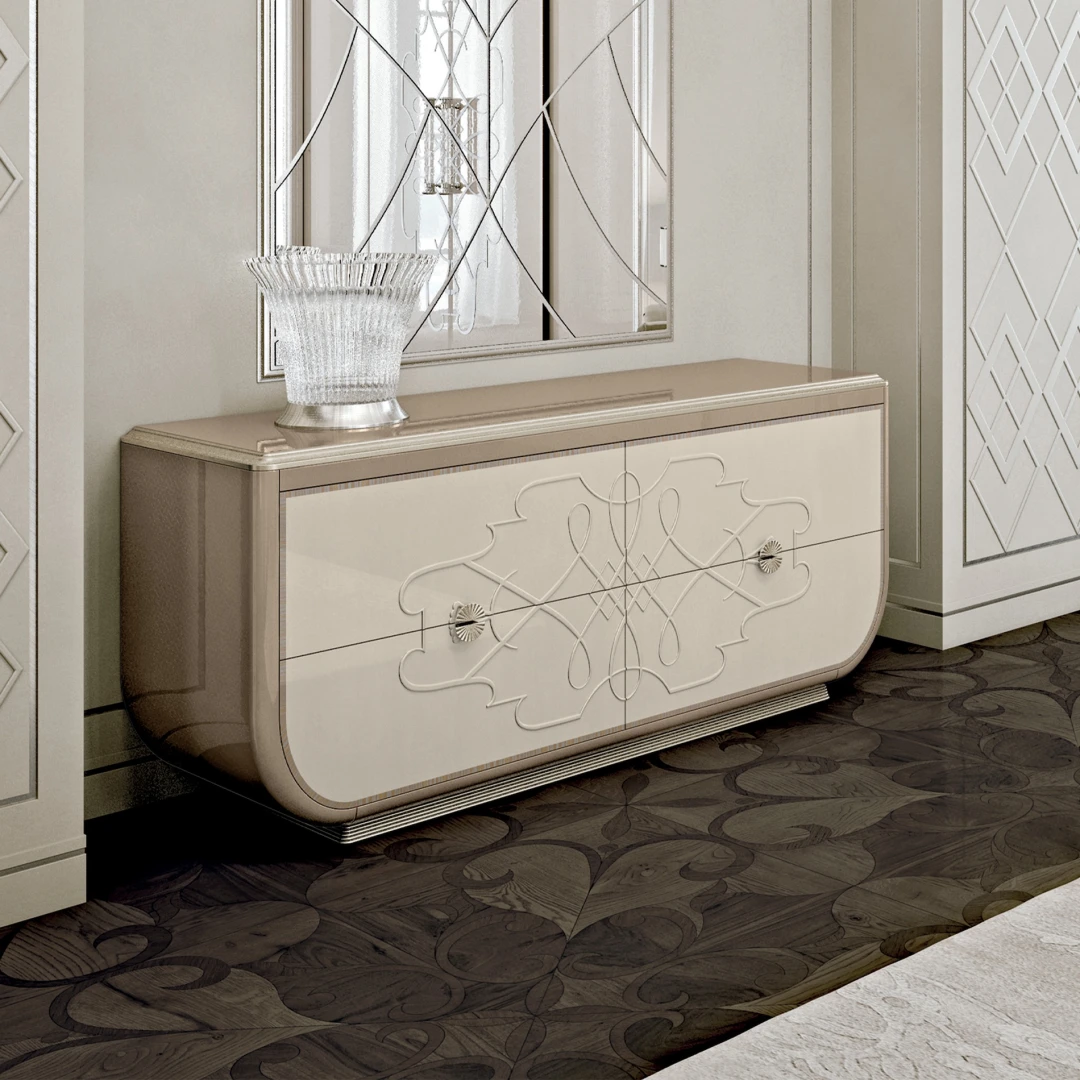 Organize your clothing and accessories with our practical yet stylish chest of drawers, offering ample storage and timeless design.