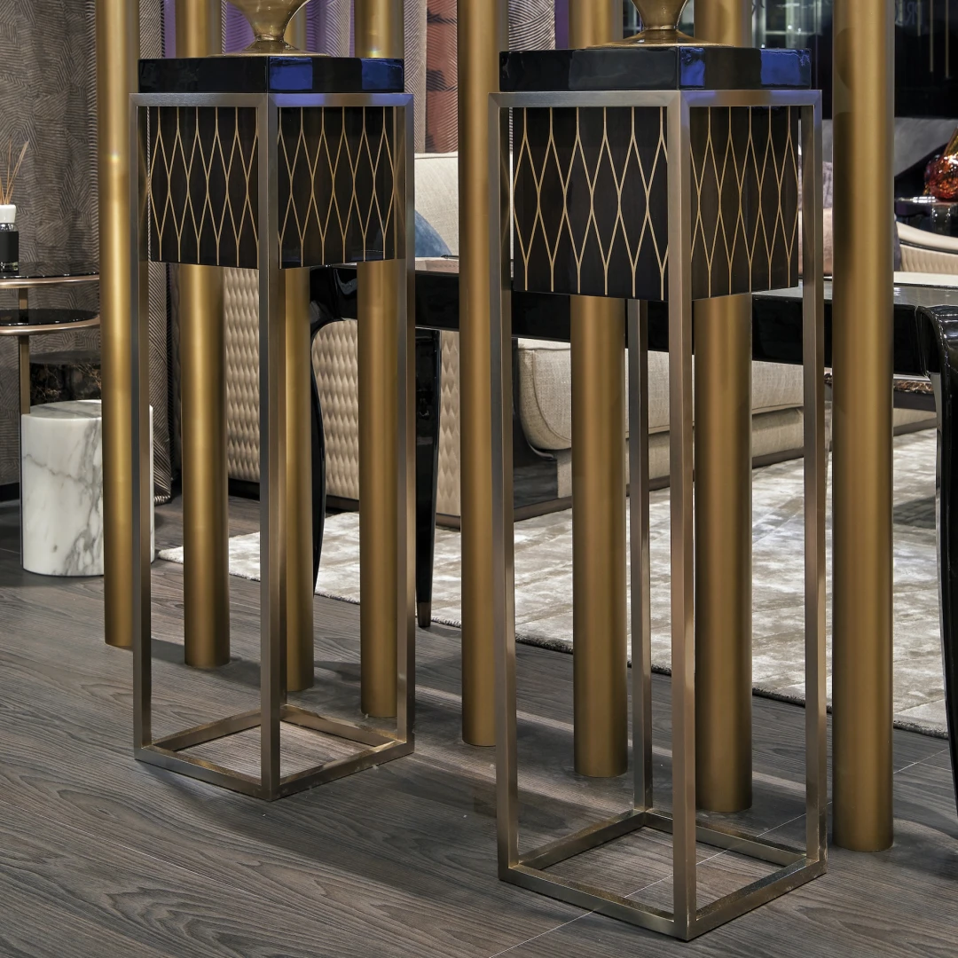 Showcase your vases with our elegant column and vase stands, designed to elevate your floral arrangements and enhance their visual impact.