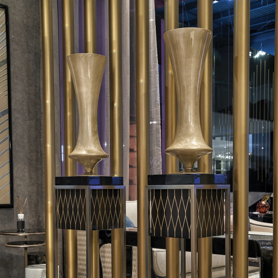 Add a touch of sophistication to your decor with our exquisite vases, perfect for displaying fresh flowers or enhancing your space with their artistic beauty.