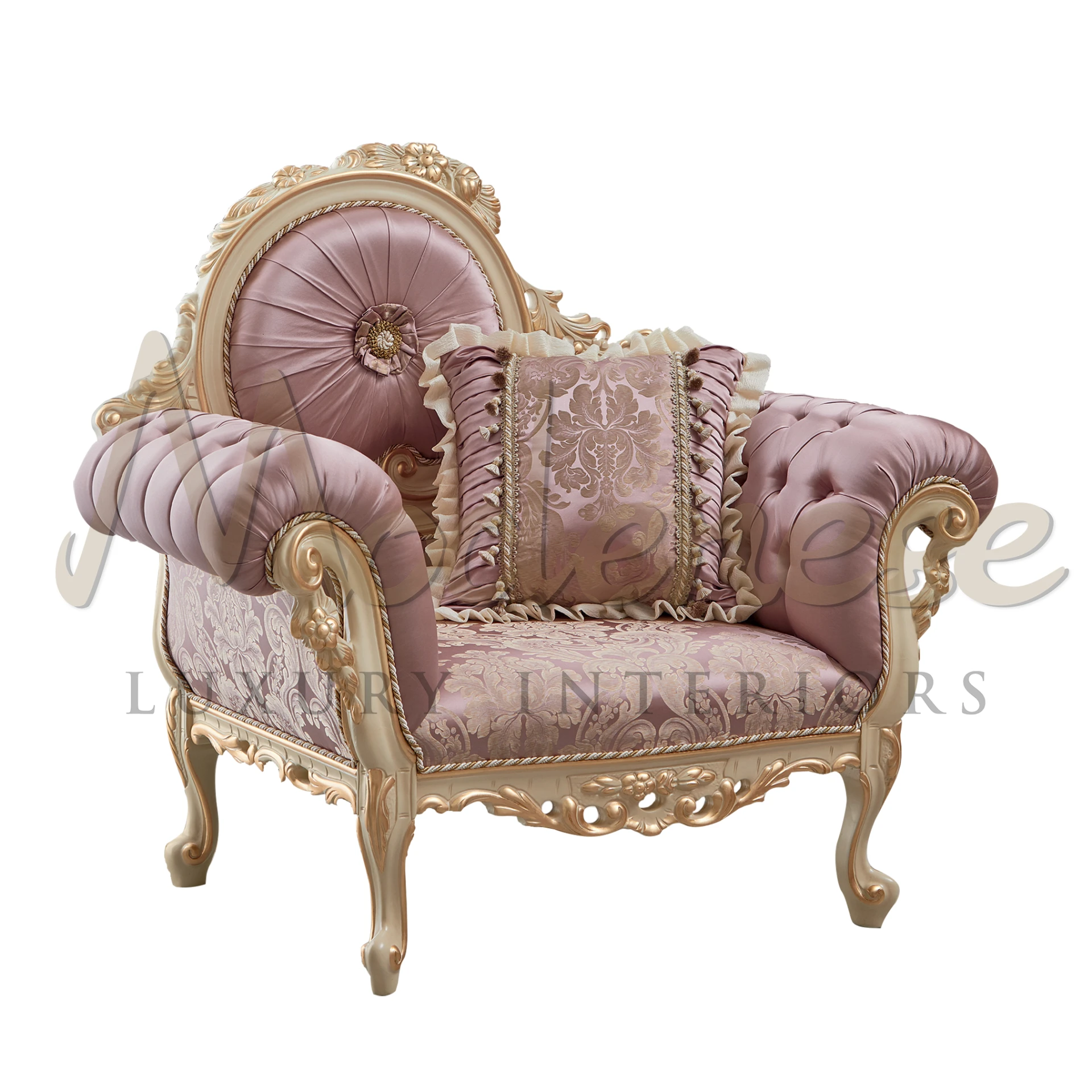 Elegant Victorian Armchair Italian Craftsmanship