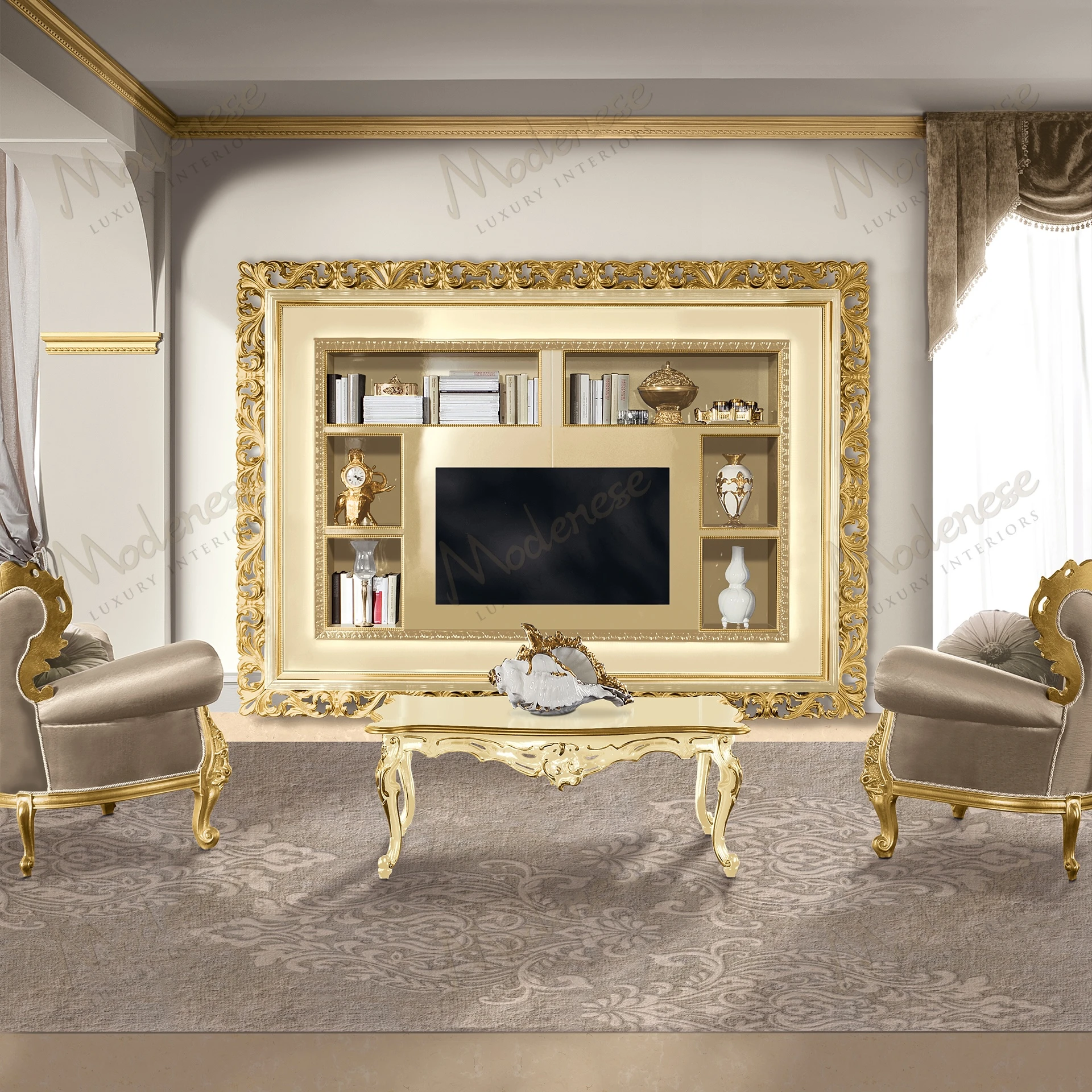 handmade classic italian furniture set