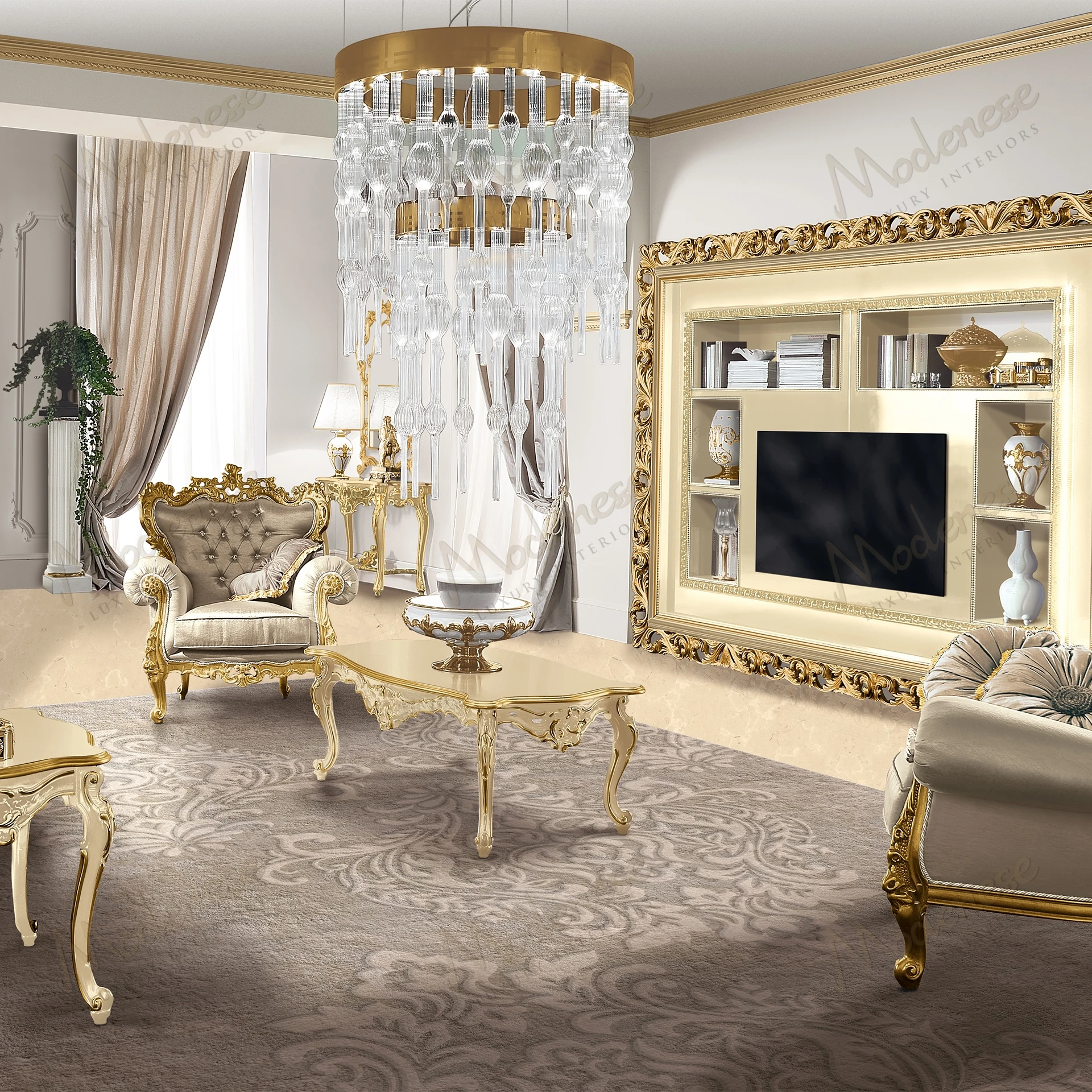 5-italliving room furniture set