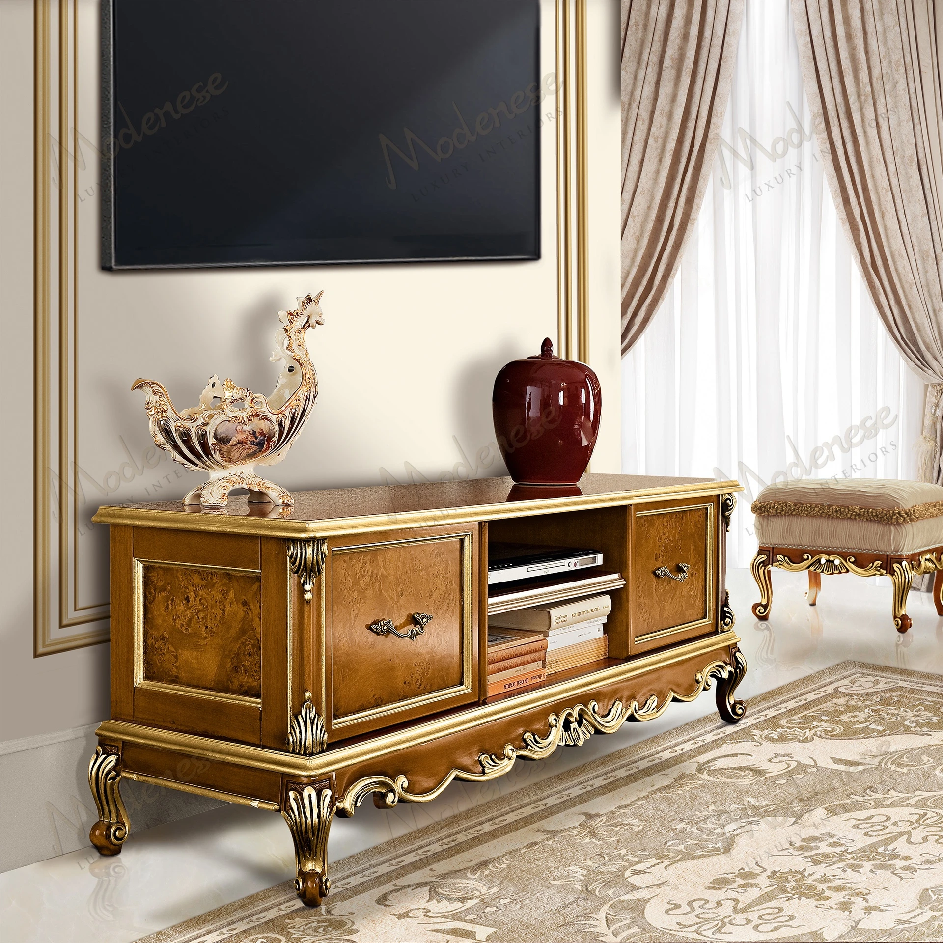 GOLDEN SHADE TV STAND