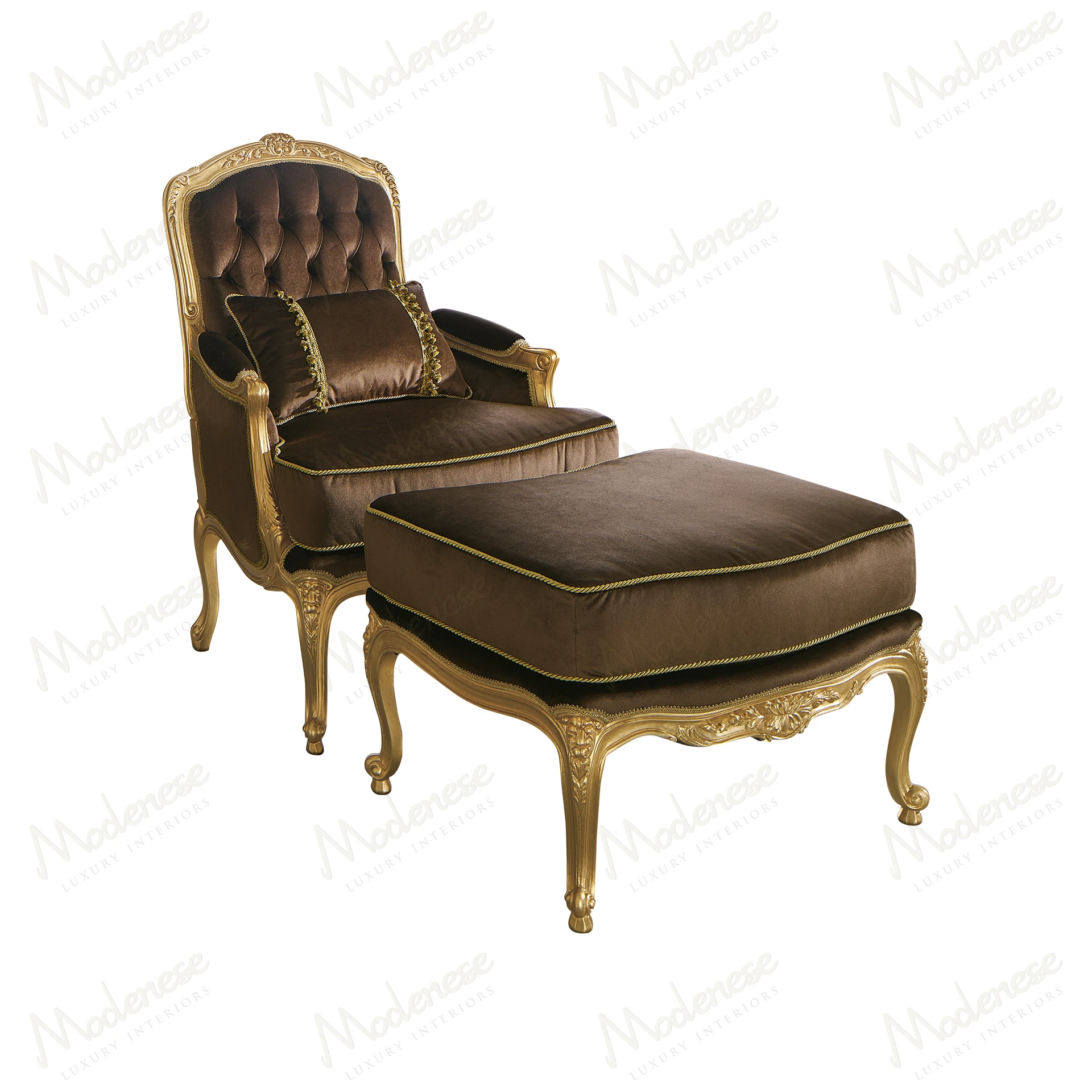 古典家具 Royal Blend Brown Armchair