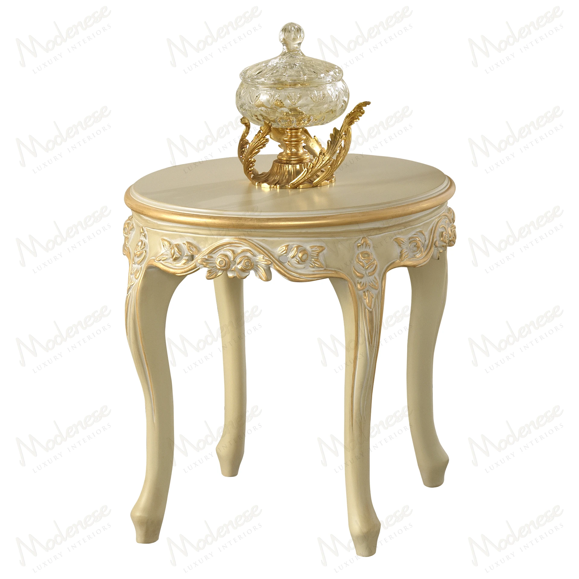 Golden Ribbon Side Table