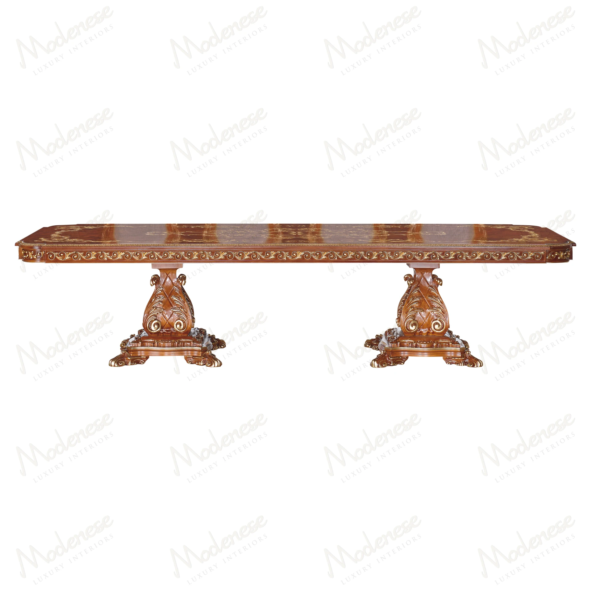 Carved Symmetry Dining Table